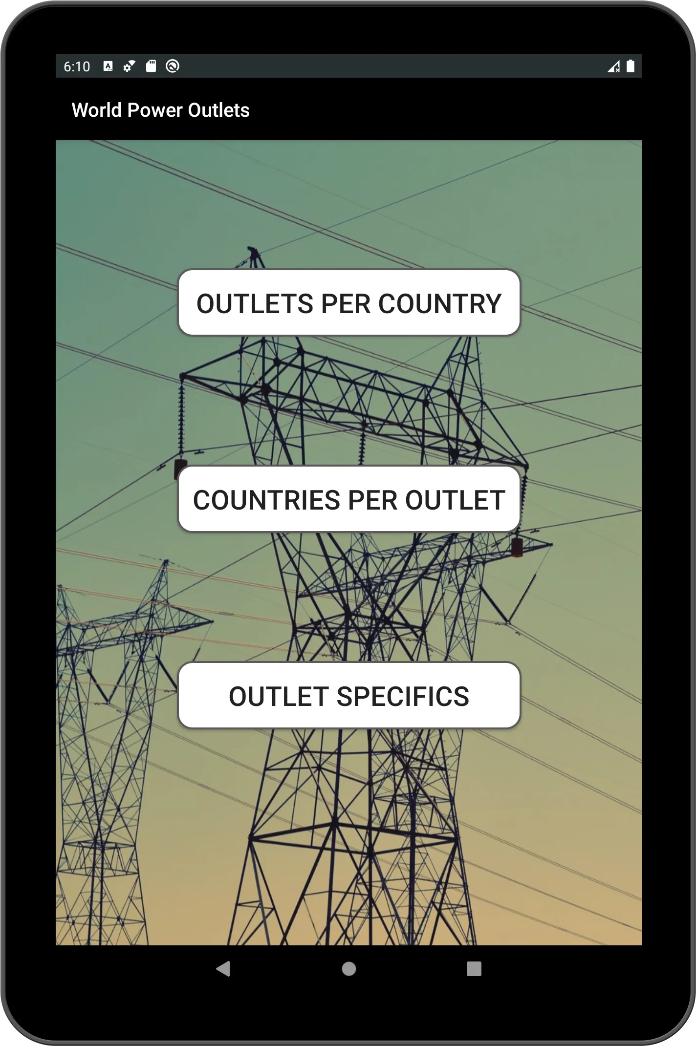 World Power Outlets | Indus Appstore | Screenshot