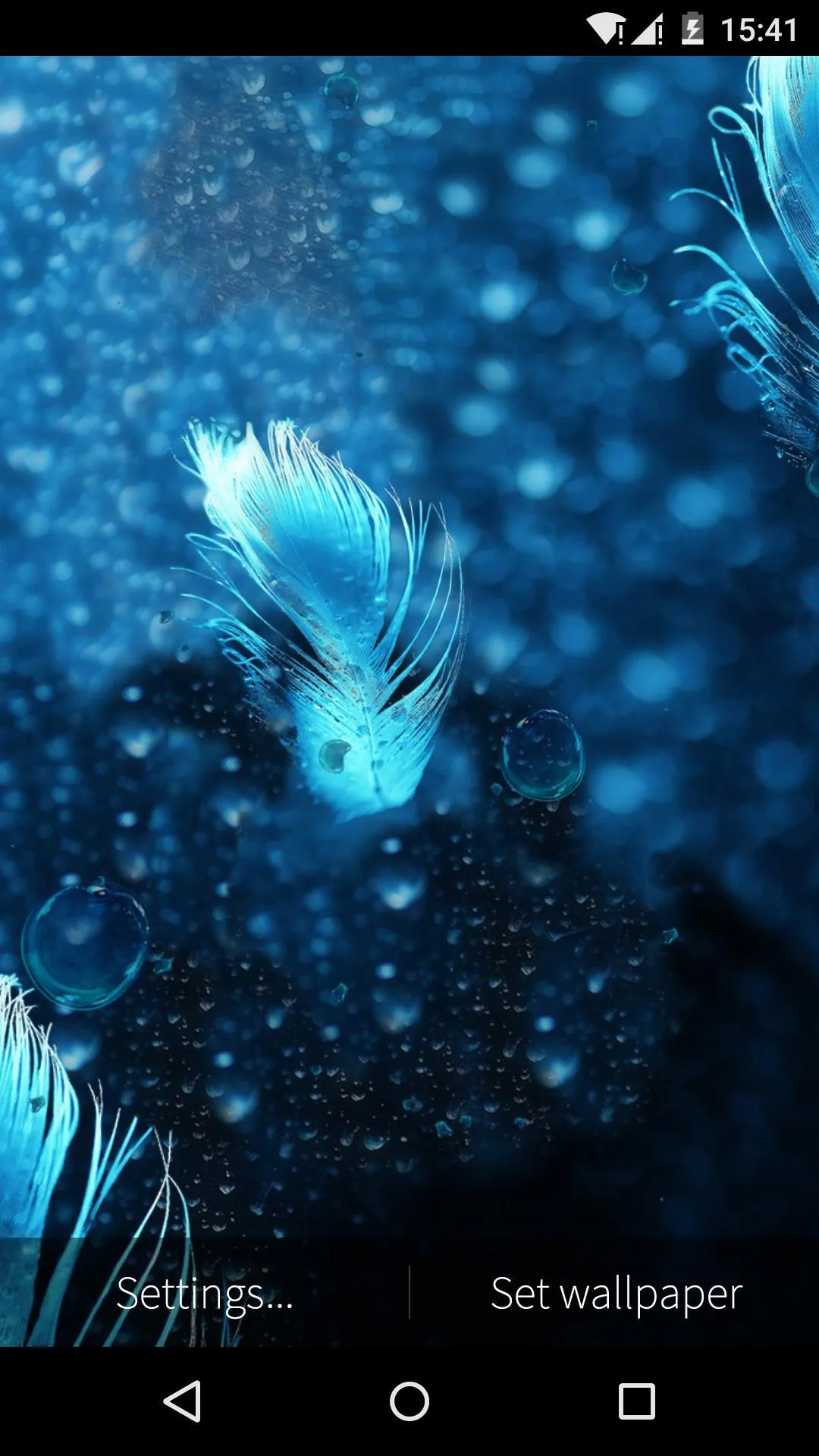 Feather Bubble Live Wallpaper | Indus Appstore | Screenshot