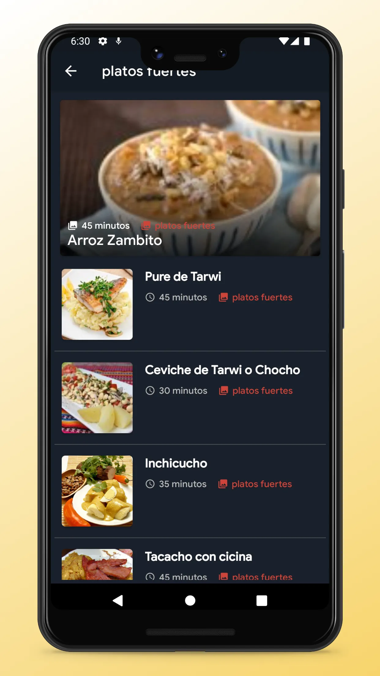 Peruvian Recipes - Food App | Indus Appstore | Screenshot