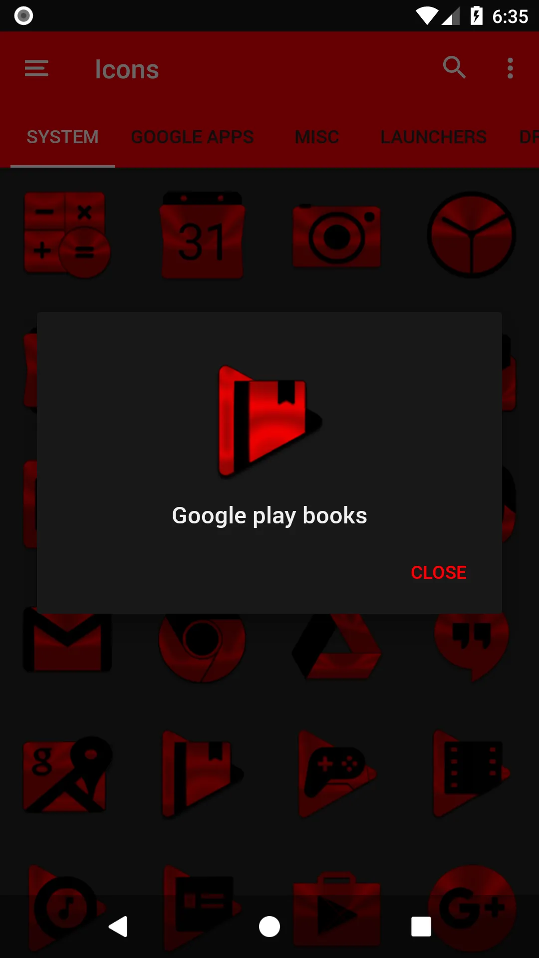 Red and Black Icon Pack | Indus Appstore | Screenshot