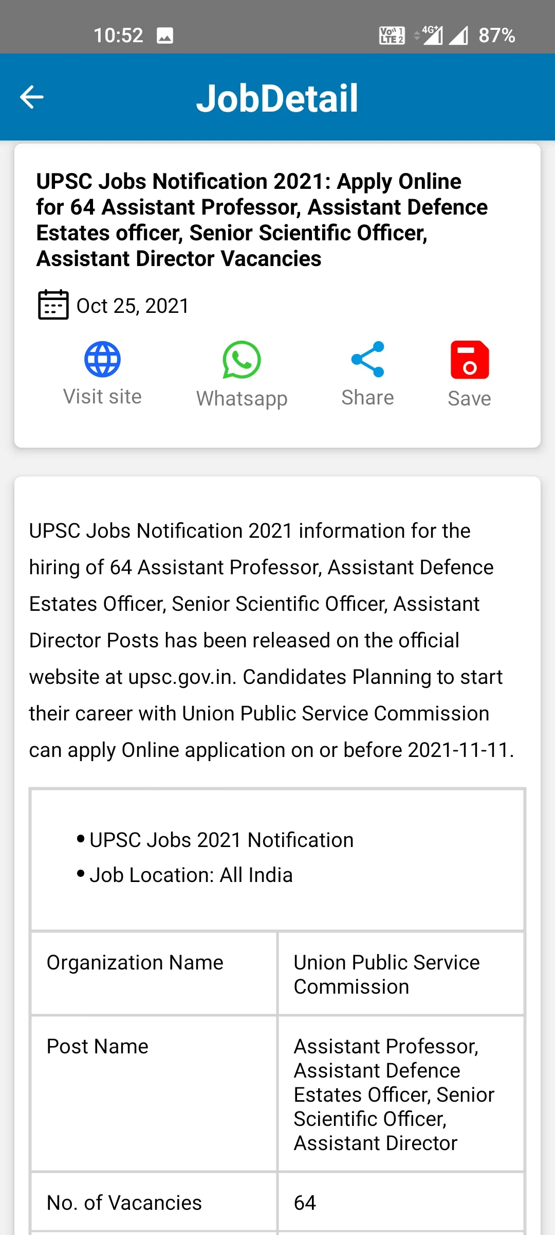 SabhiJobs - Sarkari Naukri App | Indus Appstore | Screenshot