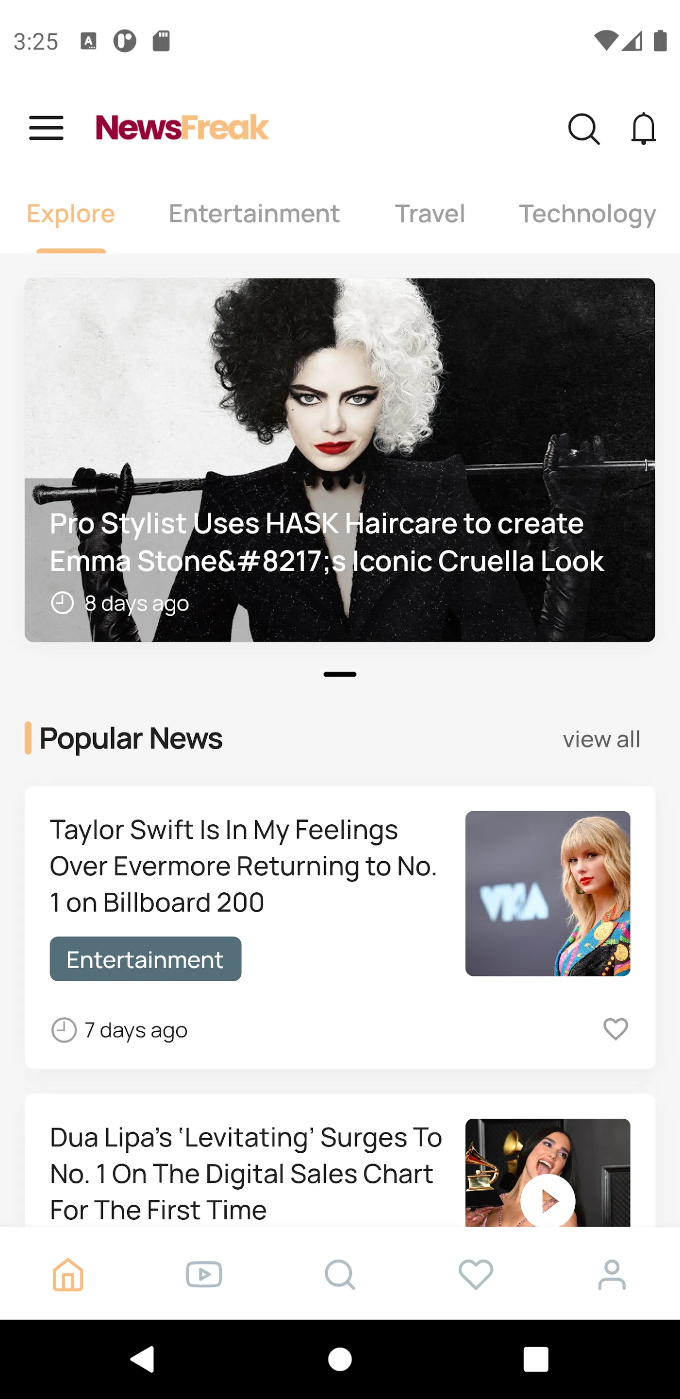 Newsfreak Demo | Indus Appstore | Screenshot