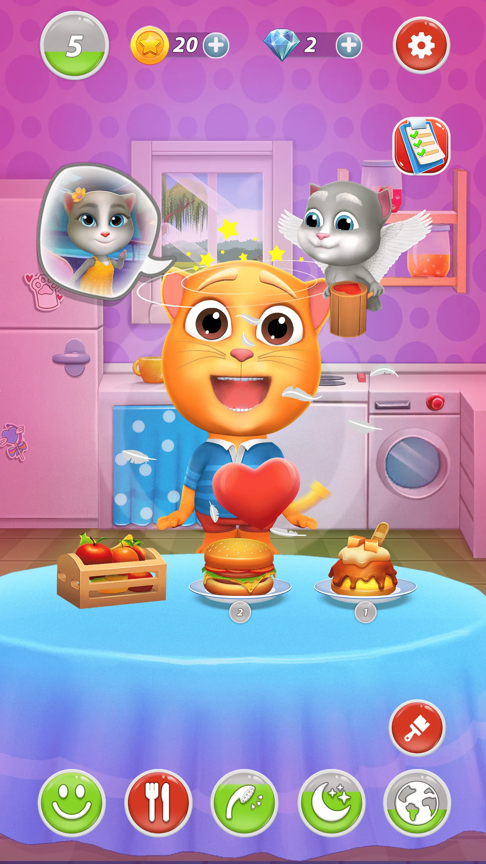 Virtual Pet Tommy - Cat Game | Indus Appstore | Screenshot