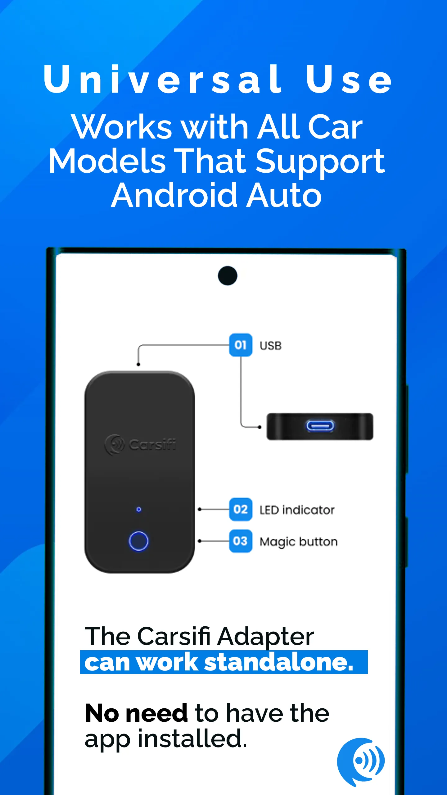 Carsifi Wireless Android Auto | Indus Appstore | Screenshot