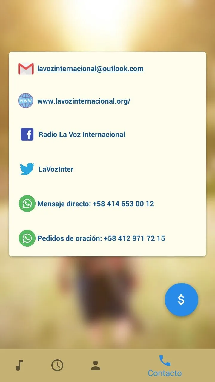 Radio La Voz Internacional | Indus Appstore | Screenshot