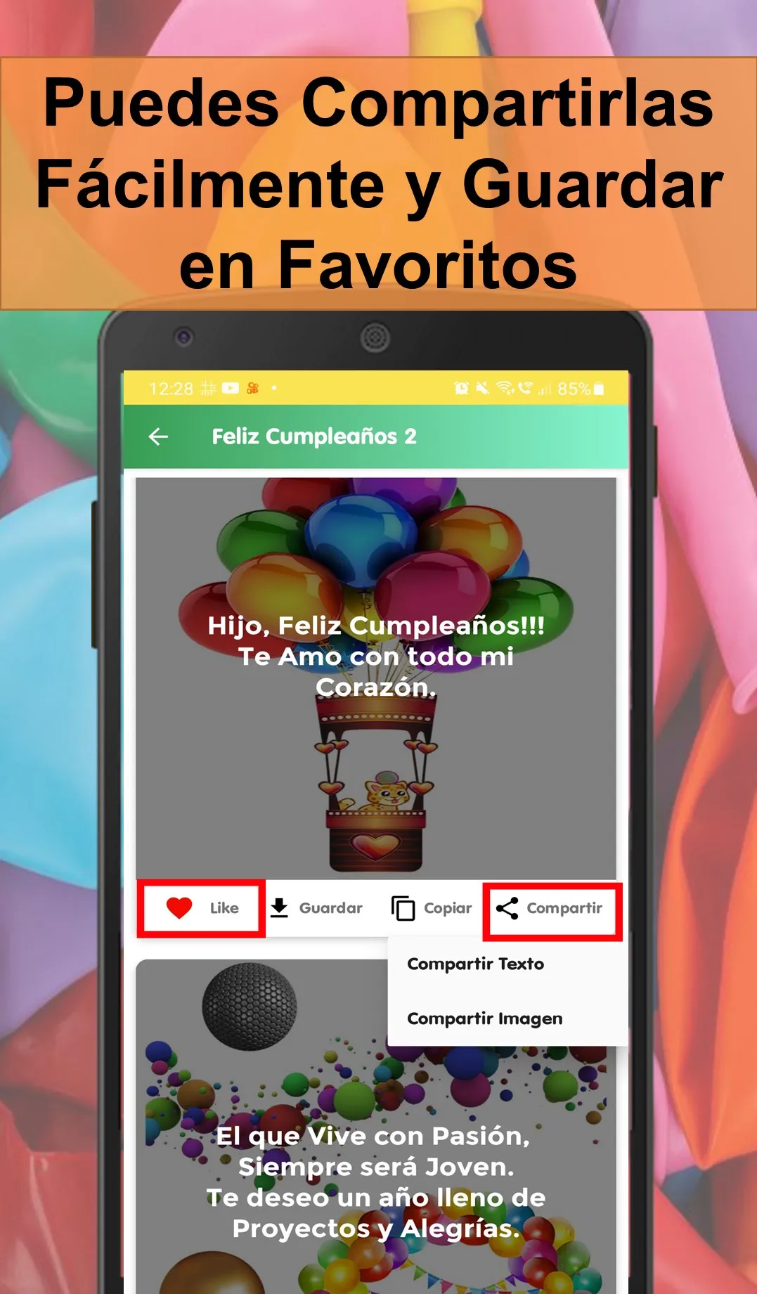 Tarjetas de Cumpleaños Feliz | Indus Appstore | Screenshot