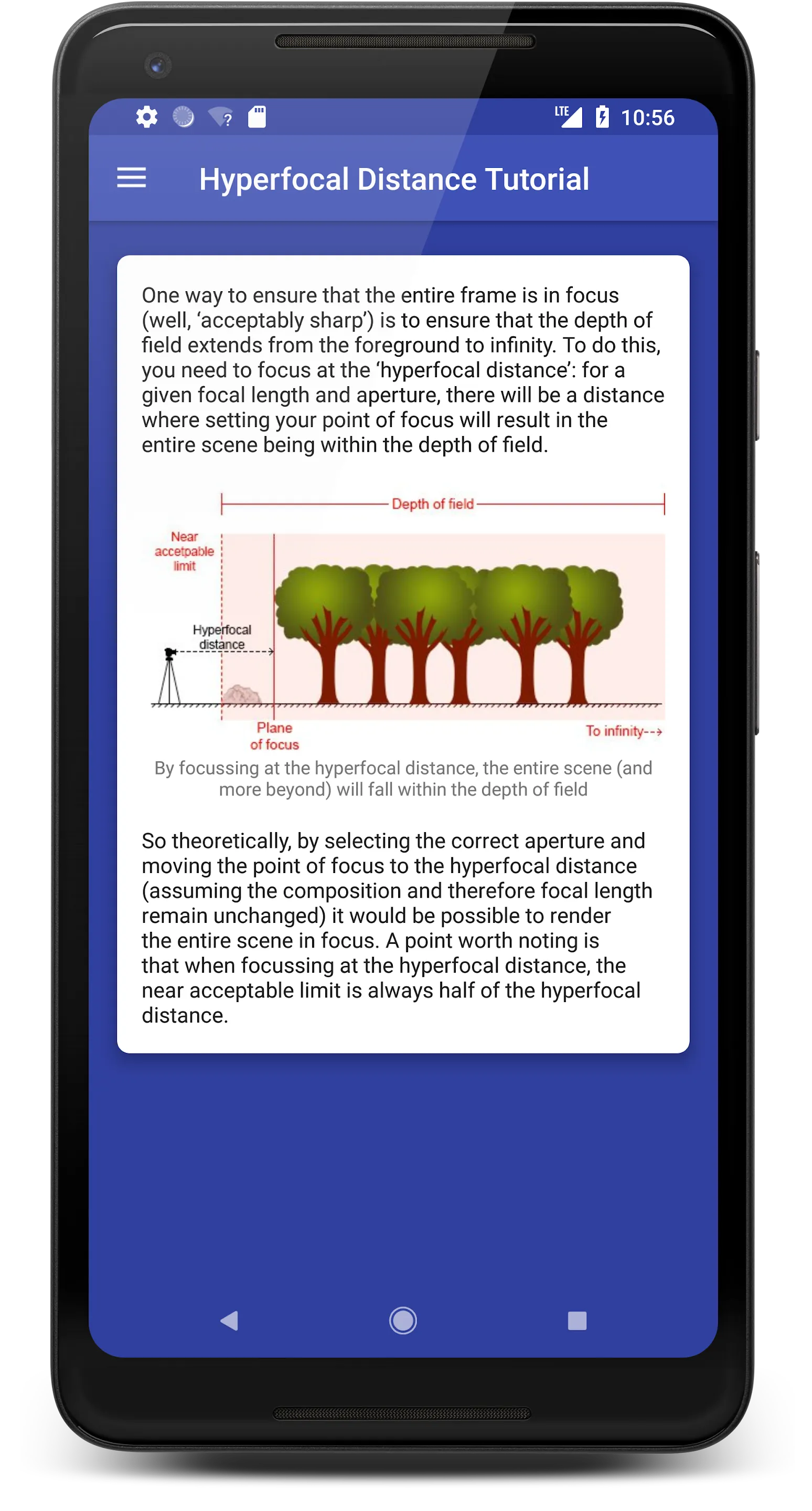 DOF Calculator | Indus Appstore | Screenshot