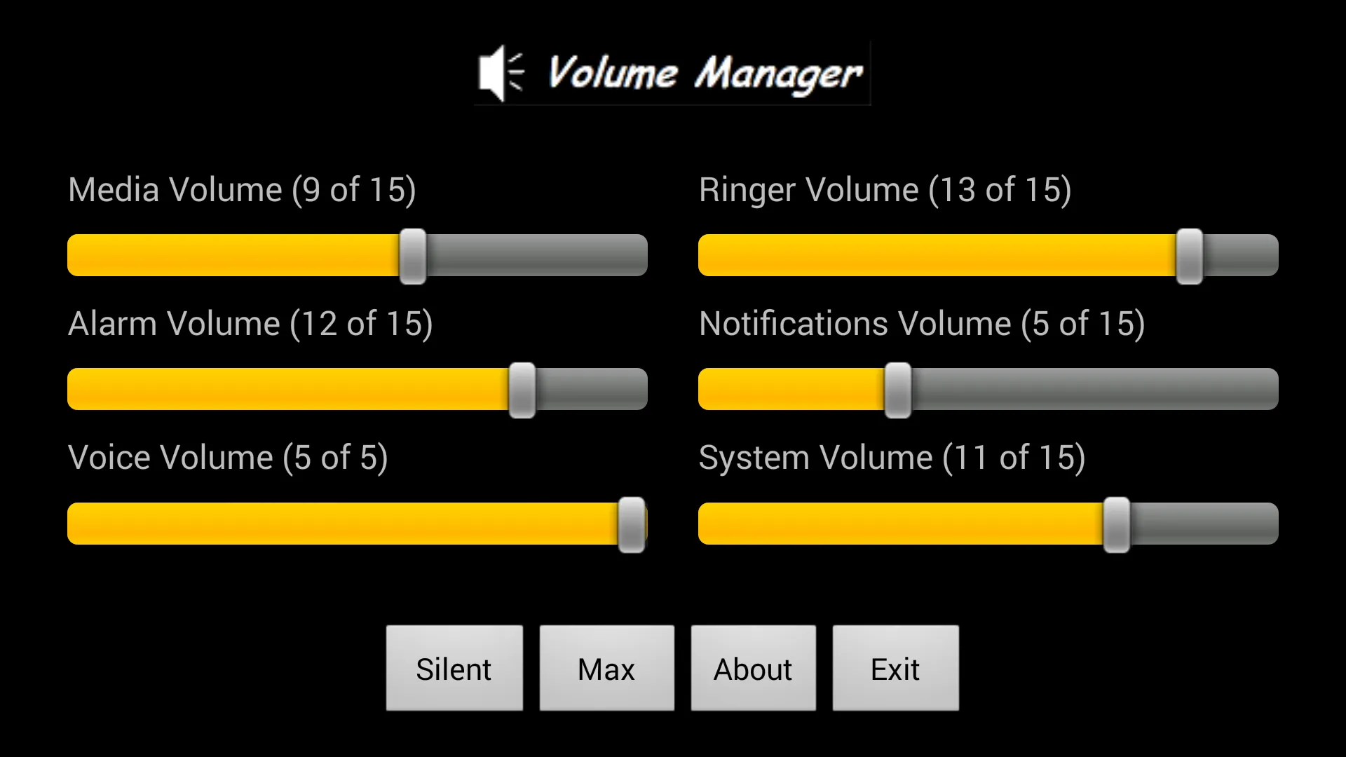 Volume Manager | Indus Appstore | Screenshot