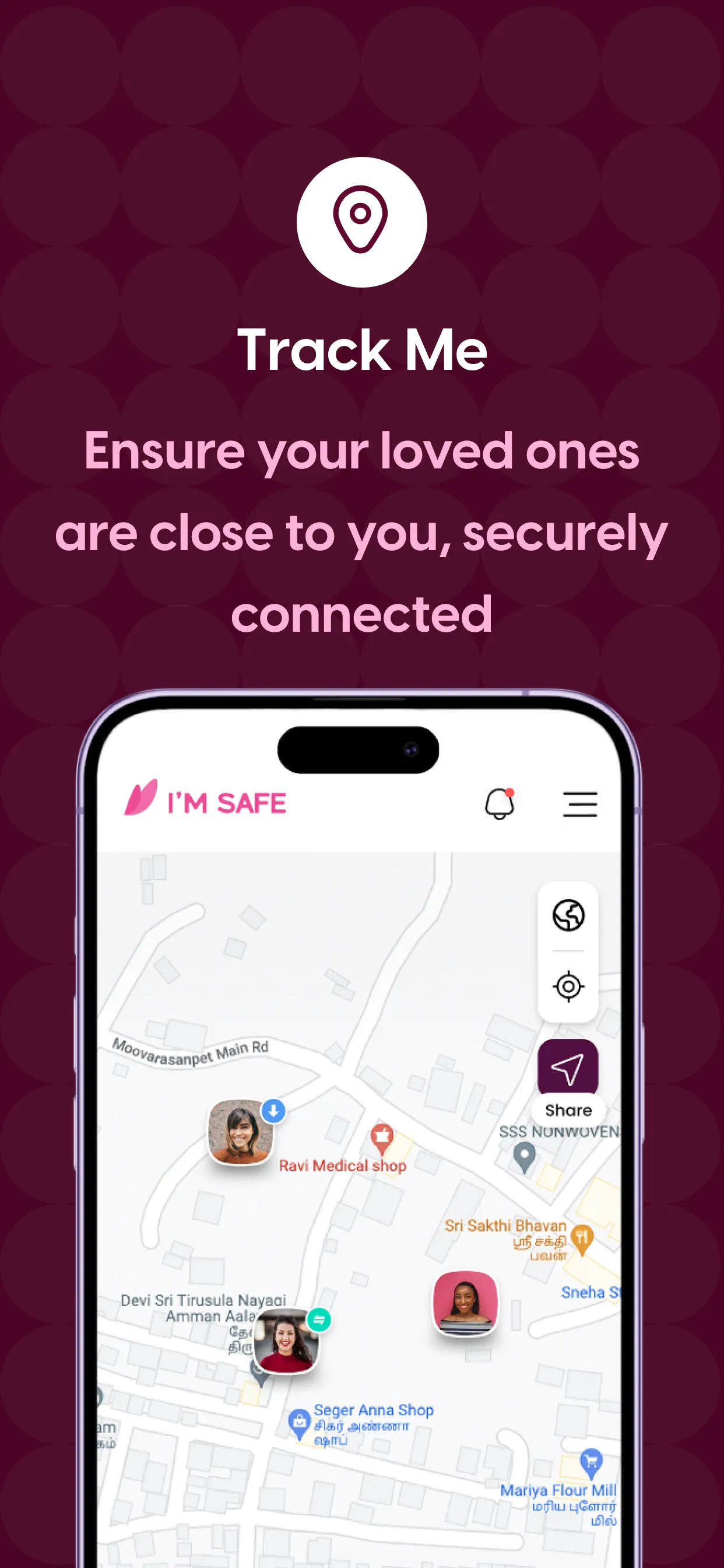 I'M SAFE - Women Safety App | Indus Appstore | Screenshot