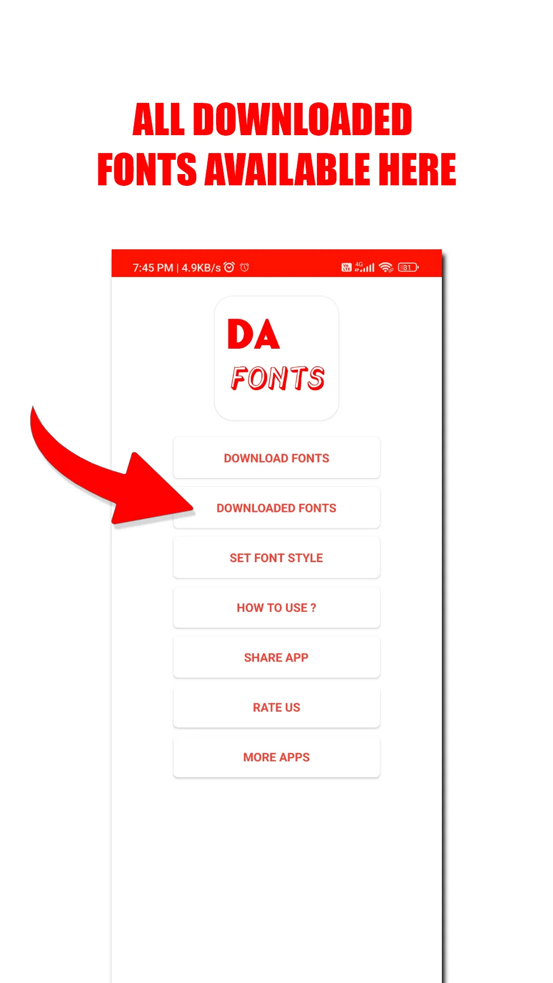 DA FONT'S | Indus Appstore | Screenshot