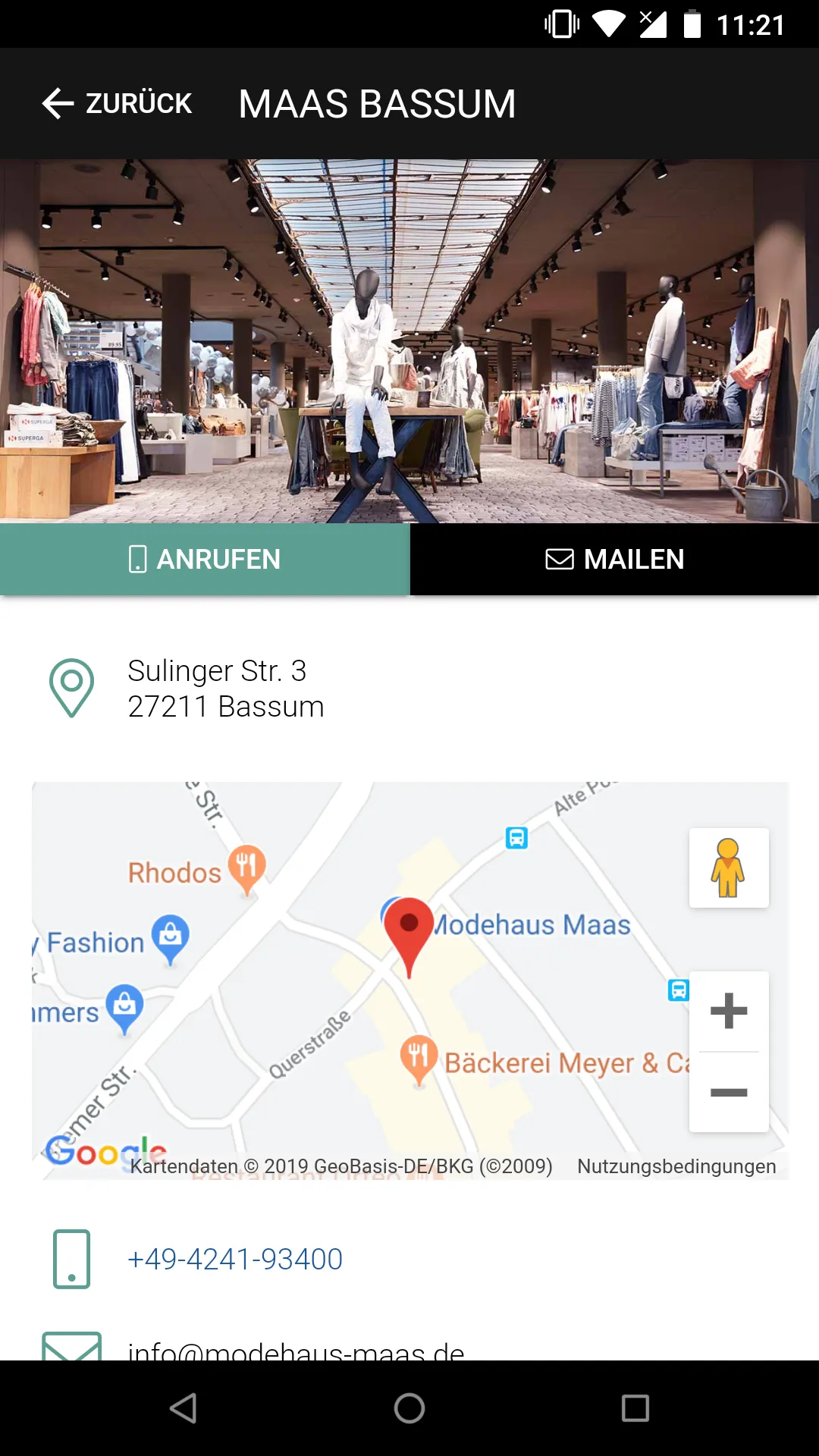 Modehaus Maas in Bassum, Syke  | Indus Appstore | Screenshot