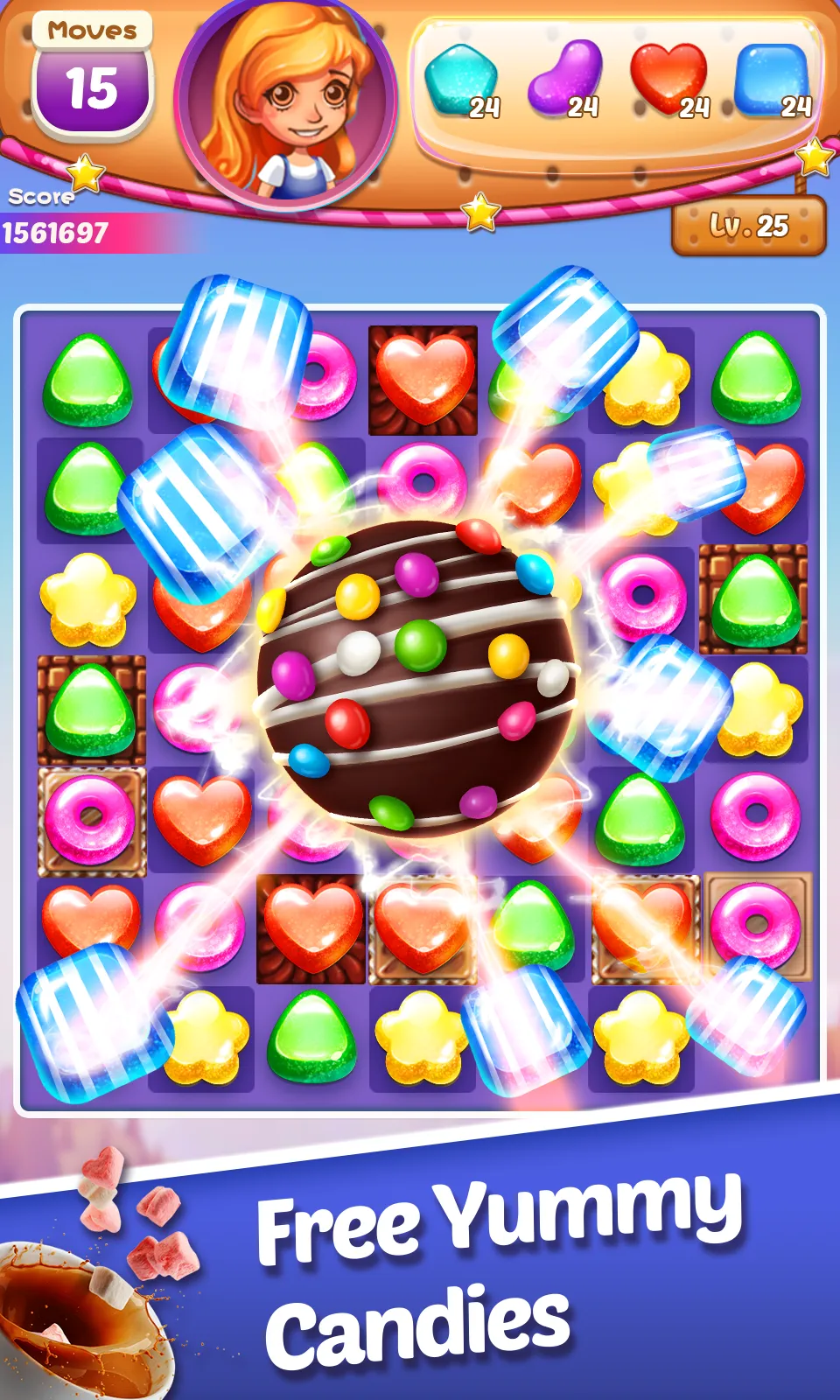 Sweet Cookie-Match Puzzle Game | Indus Appstore | Screenshot