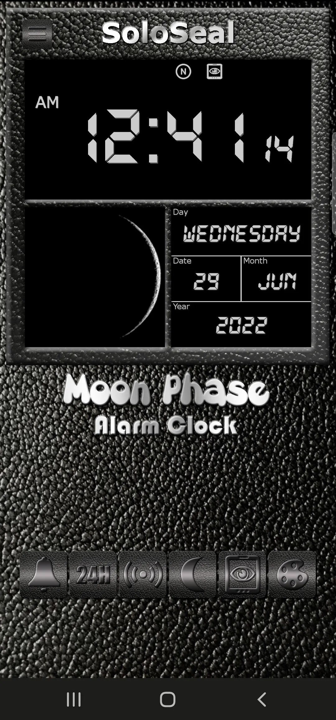 Moon Phase Alarm Clock | Indus Appstore | Screenshot