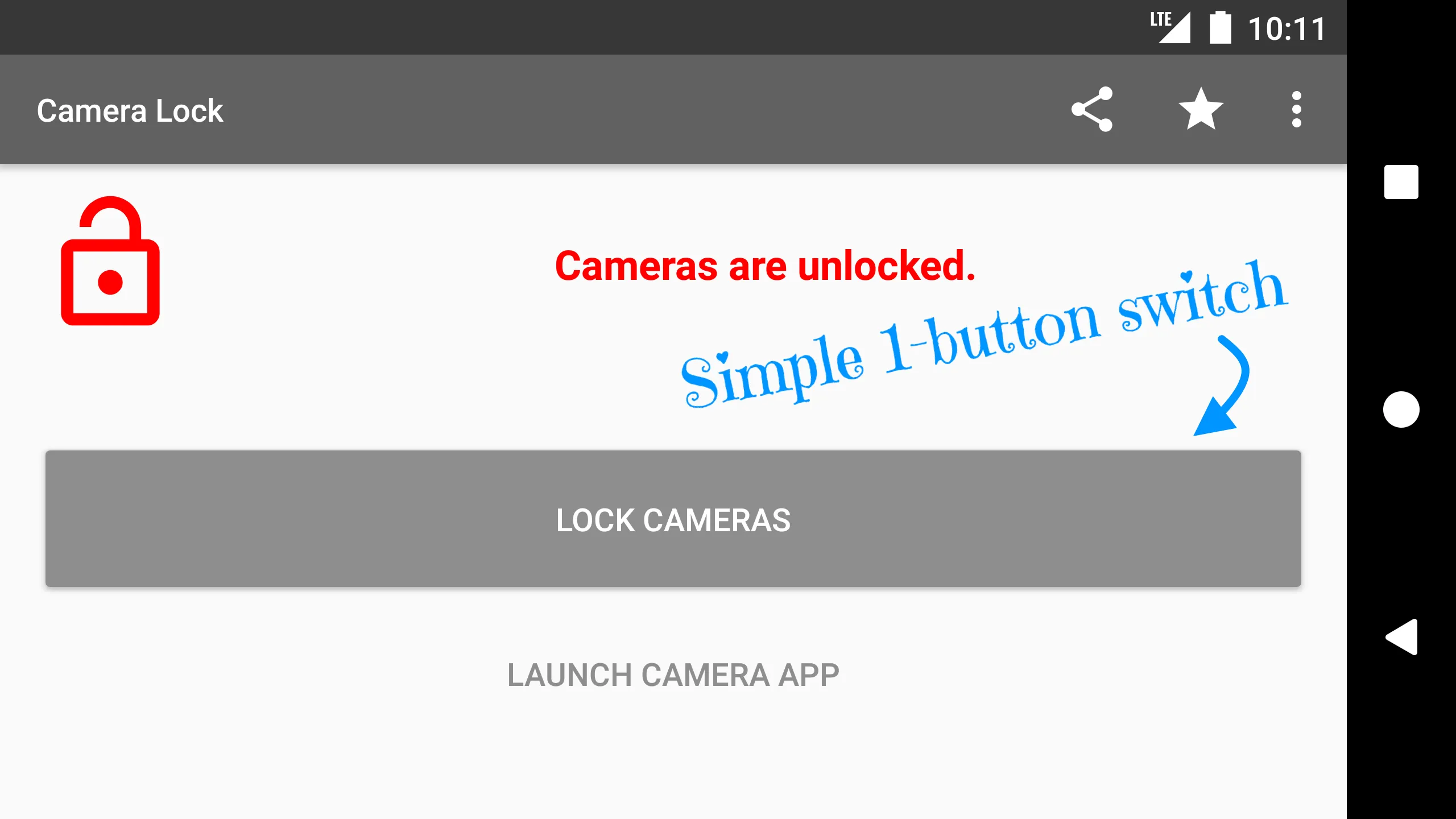 Camera Lock | Indus Appstore | Screenshot