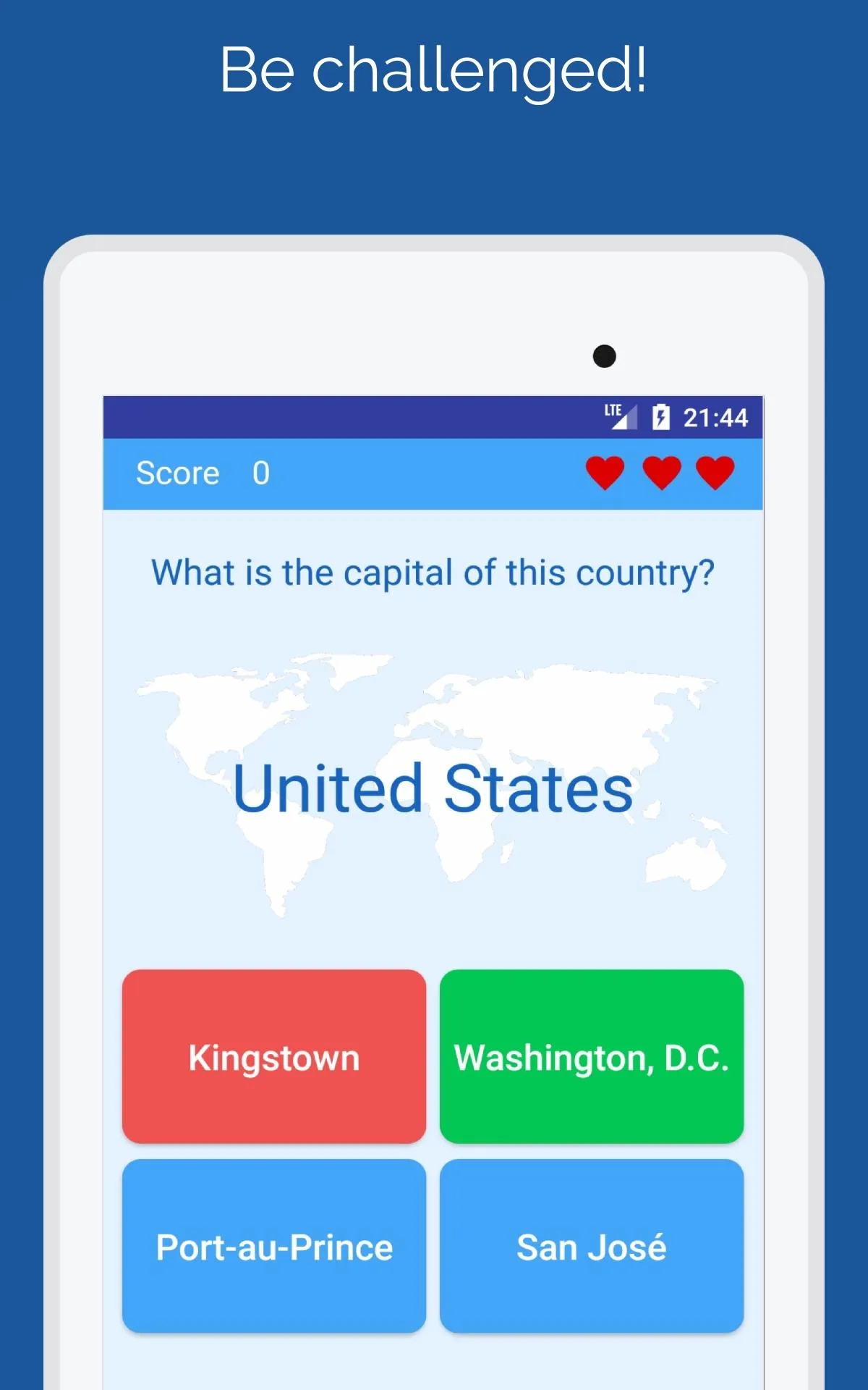 Capitals of the countries Quiz | Indus Appstore | Screenshot