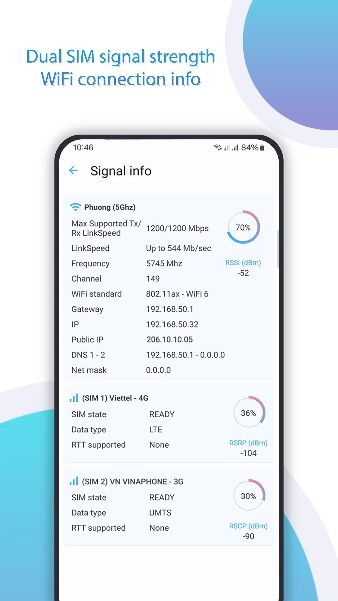 Net Signal Pro:WiFi & 5G Meter | Indus Appstore | Screenshot