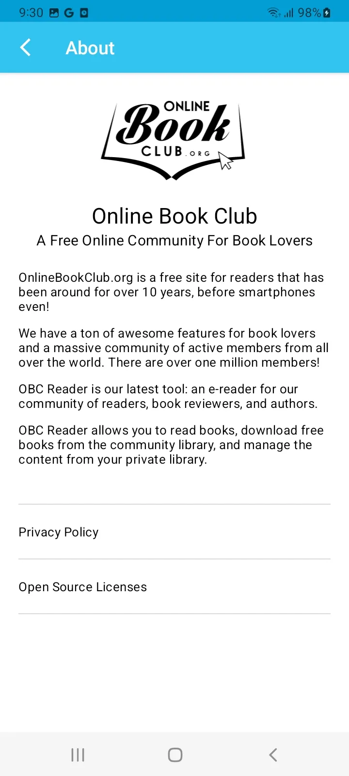 OBC Reader | Indus Appstore | Screenshot