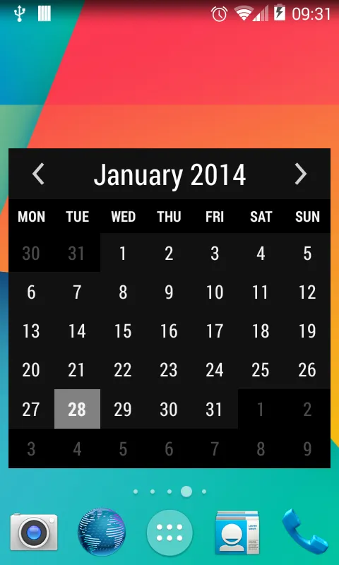 Month Calendar Widget | Indus Appstore | Screenshot