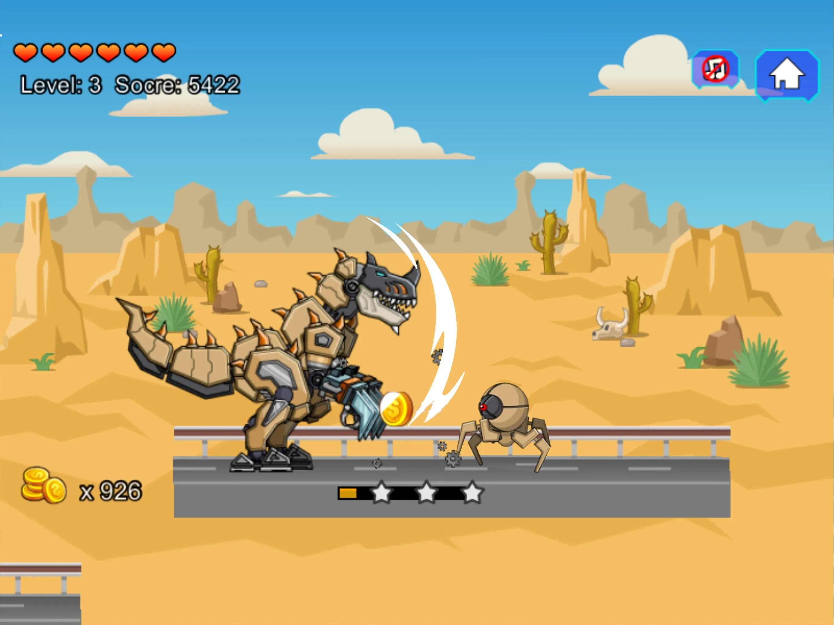 Desert T-Rex Robot Dino Army | Indus Appstore | Screenshot