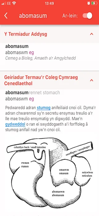 Ap Geiriaduron Cymraeg/Welsh | Indus Appstore | Screenshot