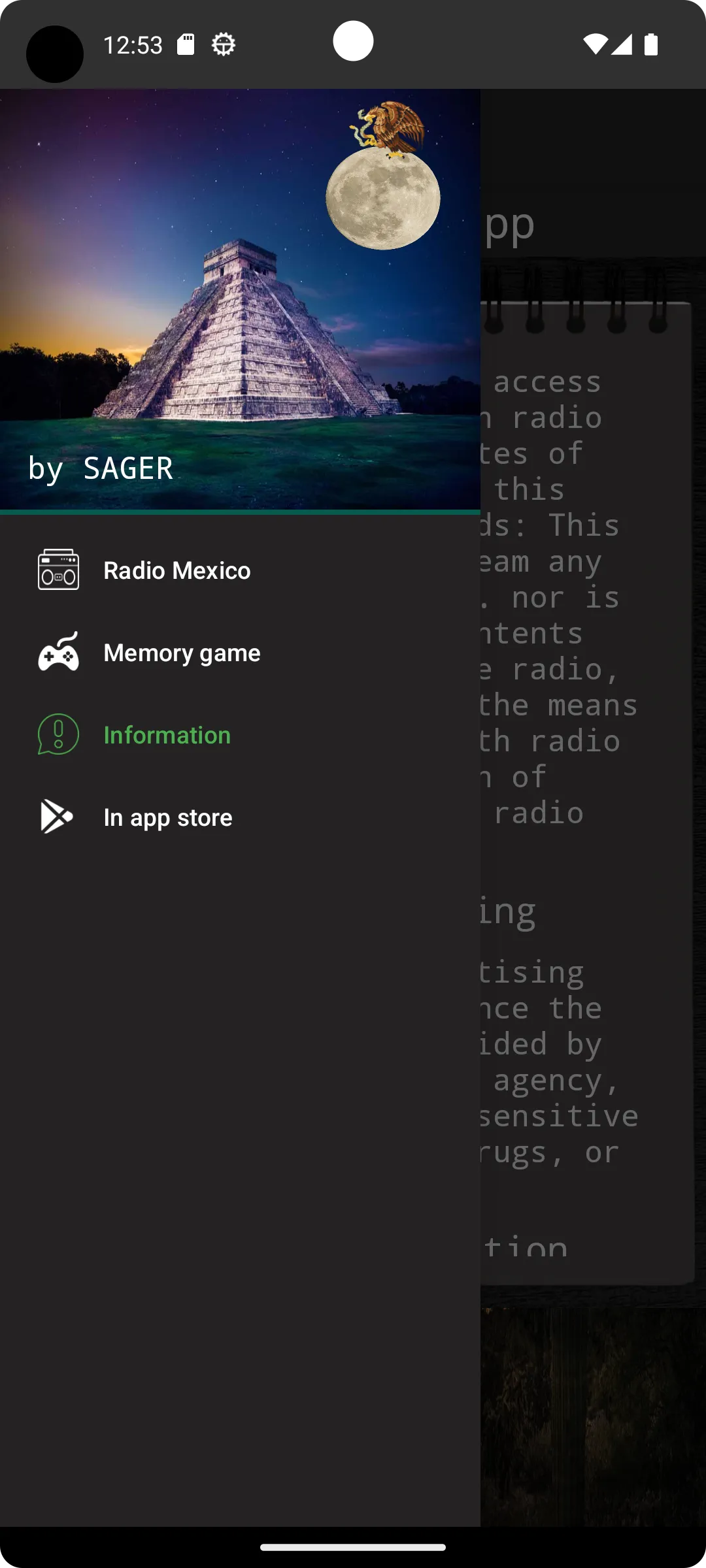 Radio Mexico hundreds of radio | Indus Appstore | Screenshot