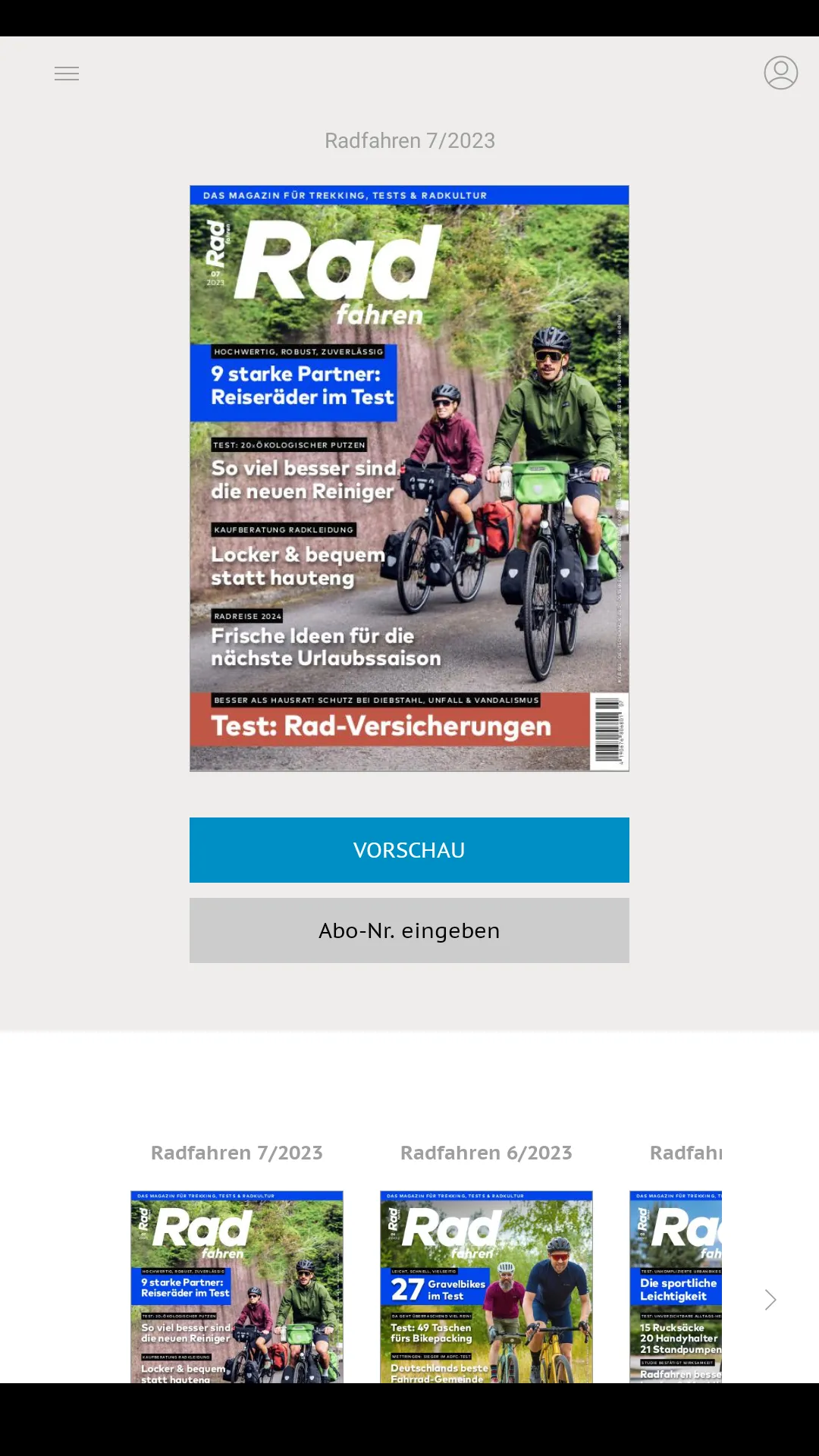 Radfahren - Das Magazin | Indus Appstore | Screenshot