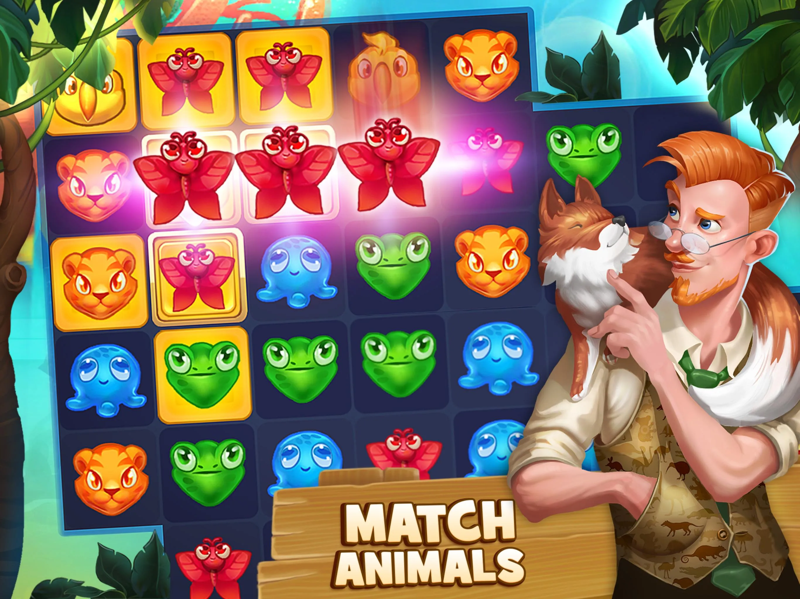 Animal Drop Safari - Match 3 | Indus Appstore | Screenshot