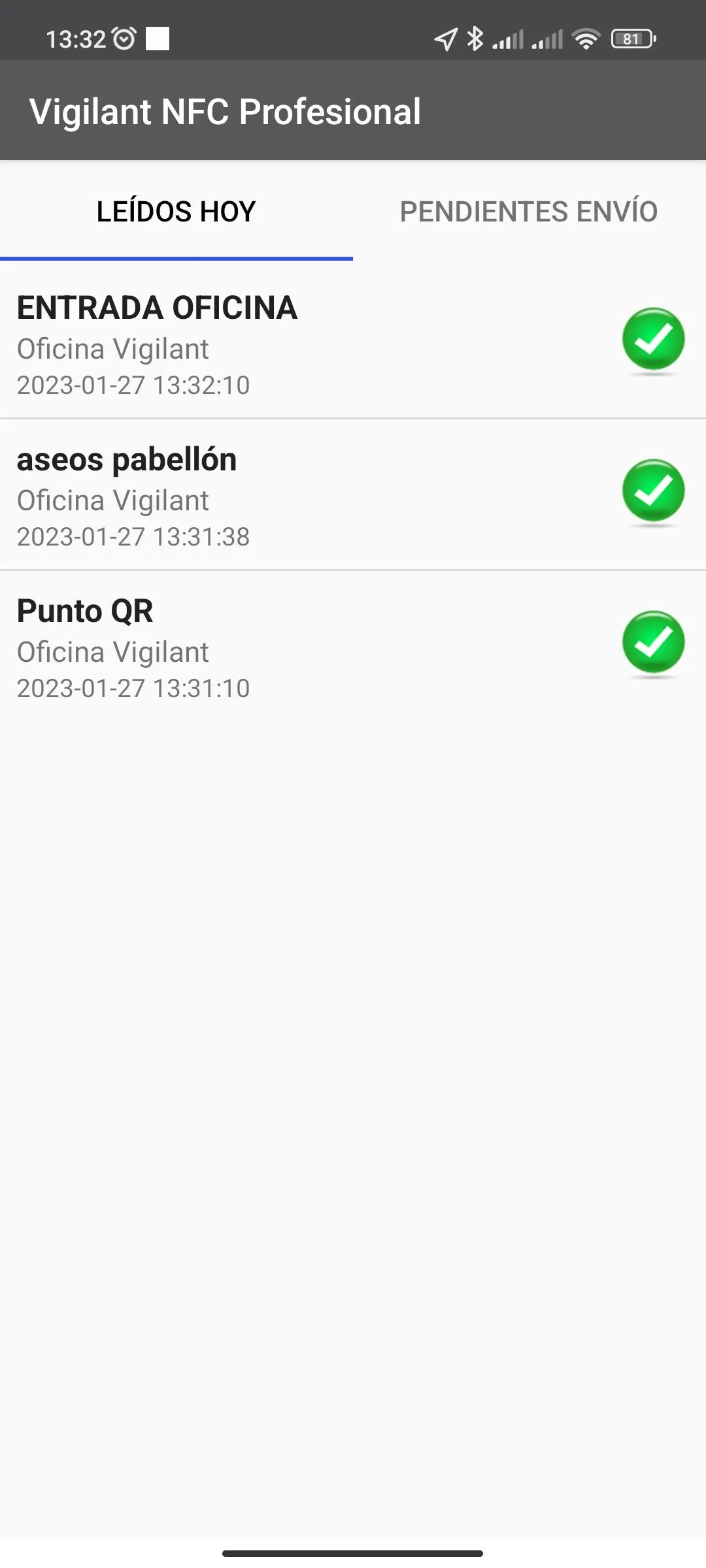 Vigilant NFC Profesional | Indus Appstore | Screenshot