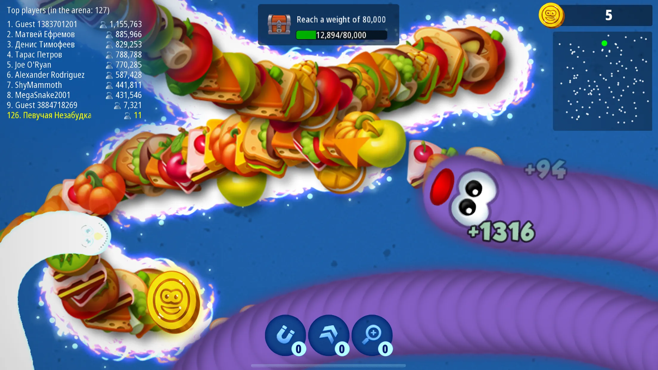 Worms Zone .io - Hungry Snake | Indus Appstore | Screenshot