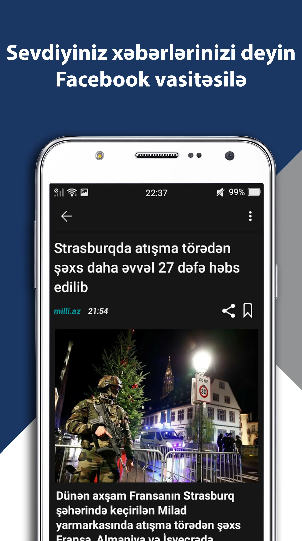 Azərbaycan 24/7-Son Xəbər | Indus Appstore | Screenshot