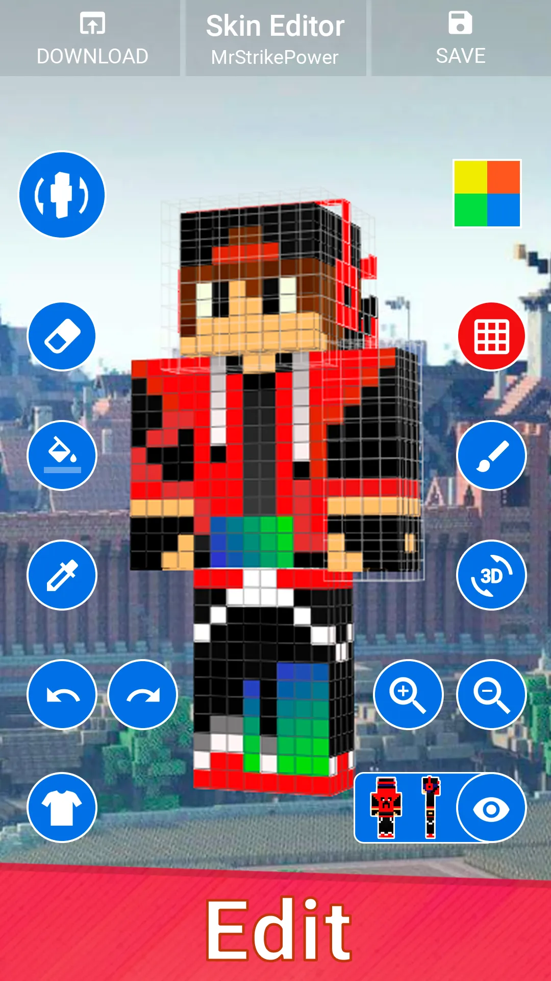 3D Skins Maker for Minecraft | Indus Appstore | Screenshot