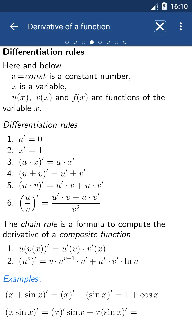 Math Formulas: Algebra, Quizes | Indus Appstore | Screenshot