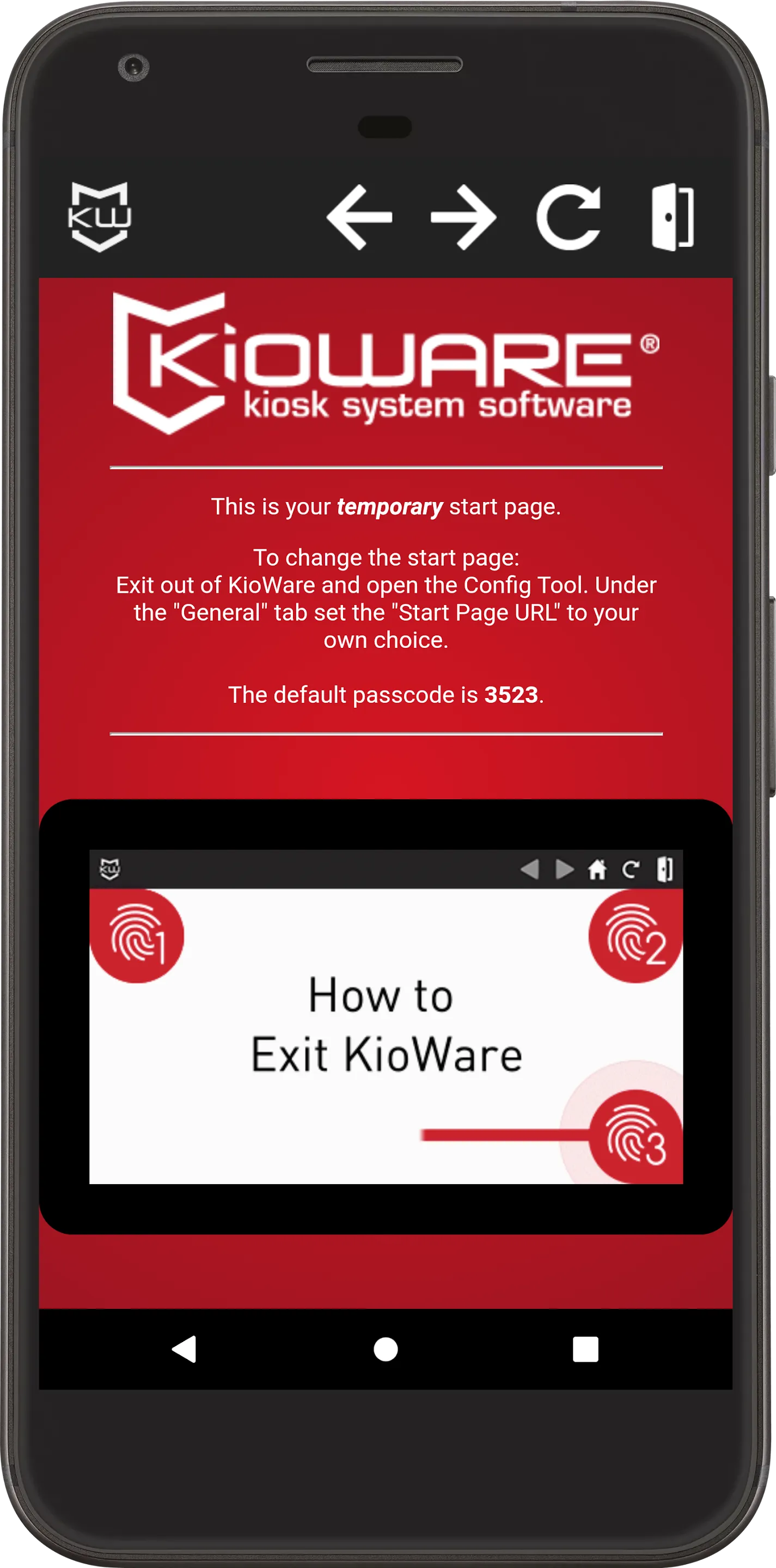 KioWare for Android Kiosk App | Indus Appstore | Screenshot