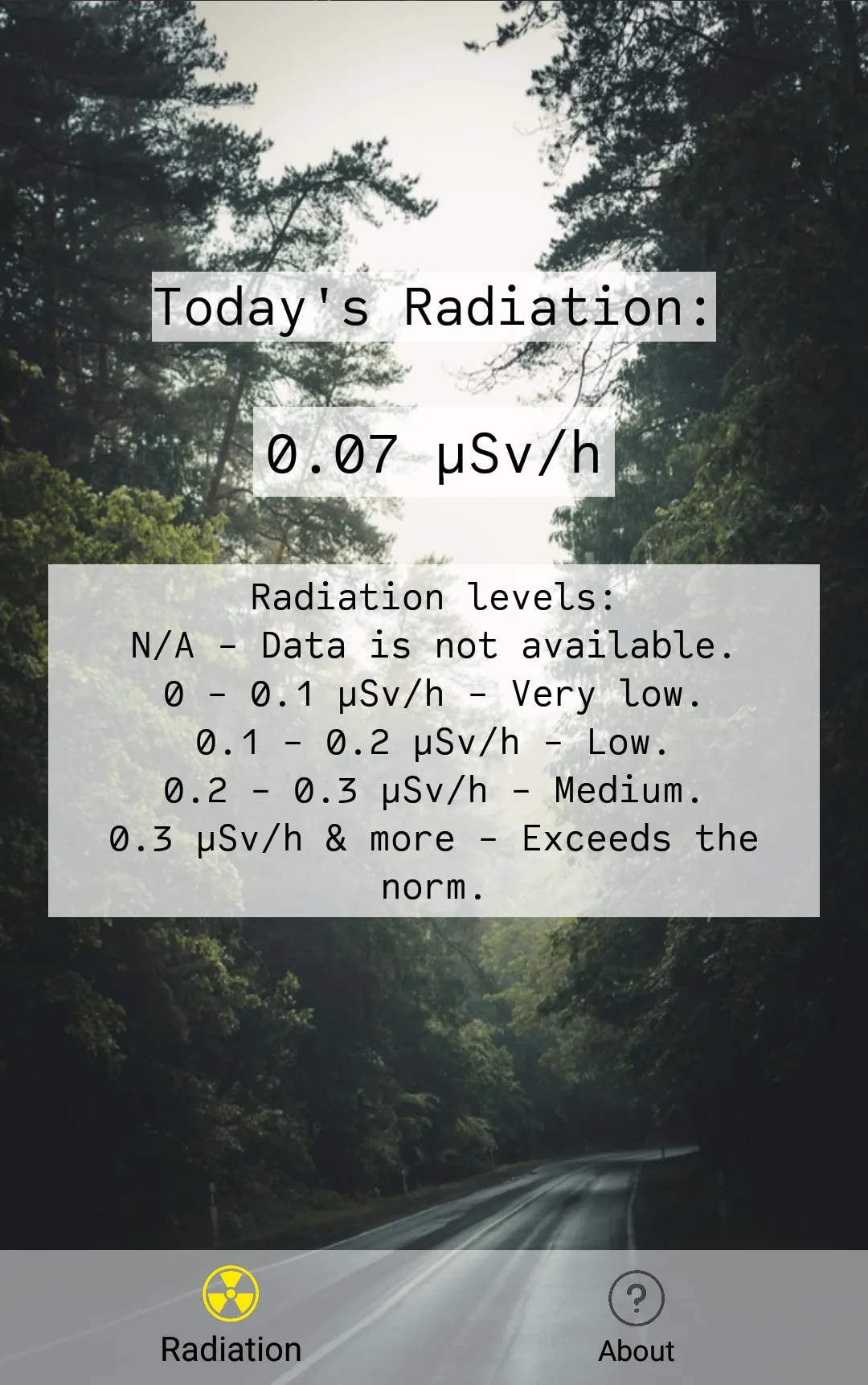 Vilnius Radiation | Indus Appstore | Screenshot