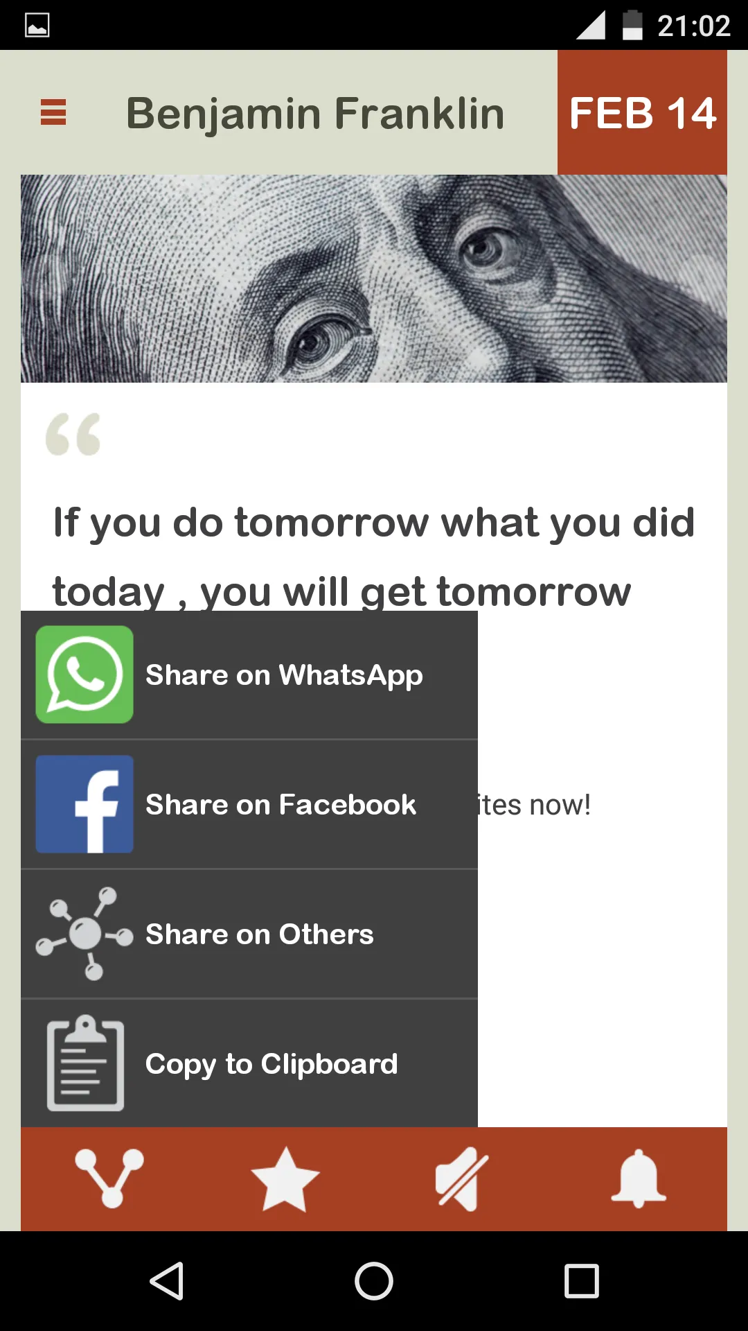 Benjamin Franklin Daily | Indus Appstore | Screenshot