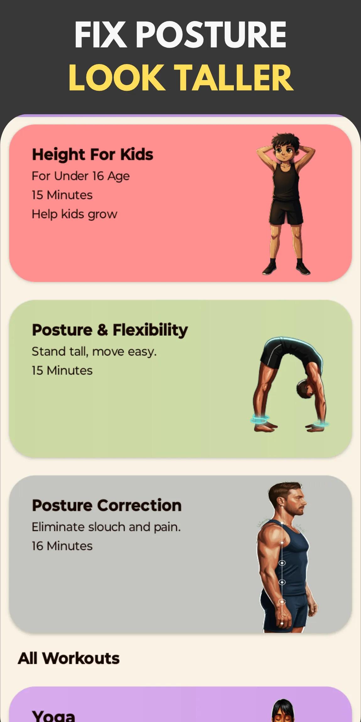 Height Increase Workout Taller | Indus Appstore | Screenshot
