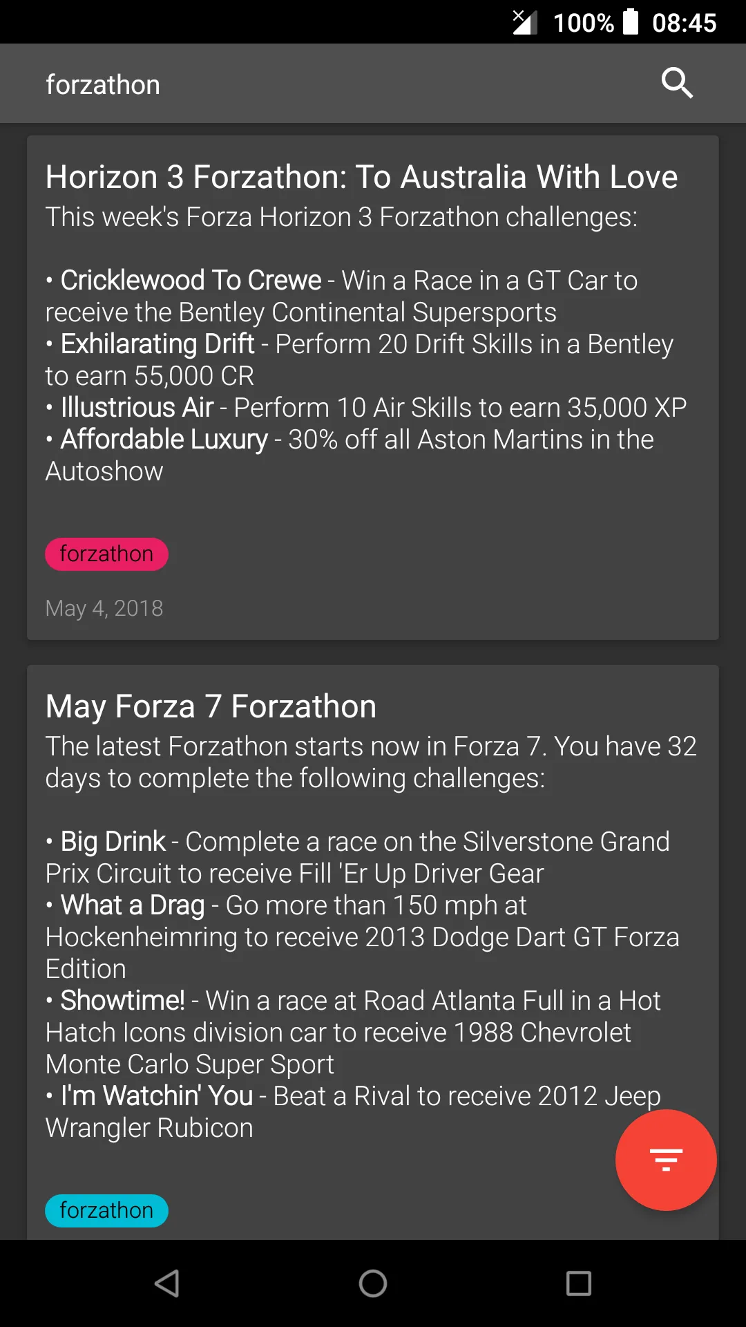 News Center: Forza | Indus Appstore | Screenshot