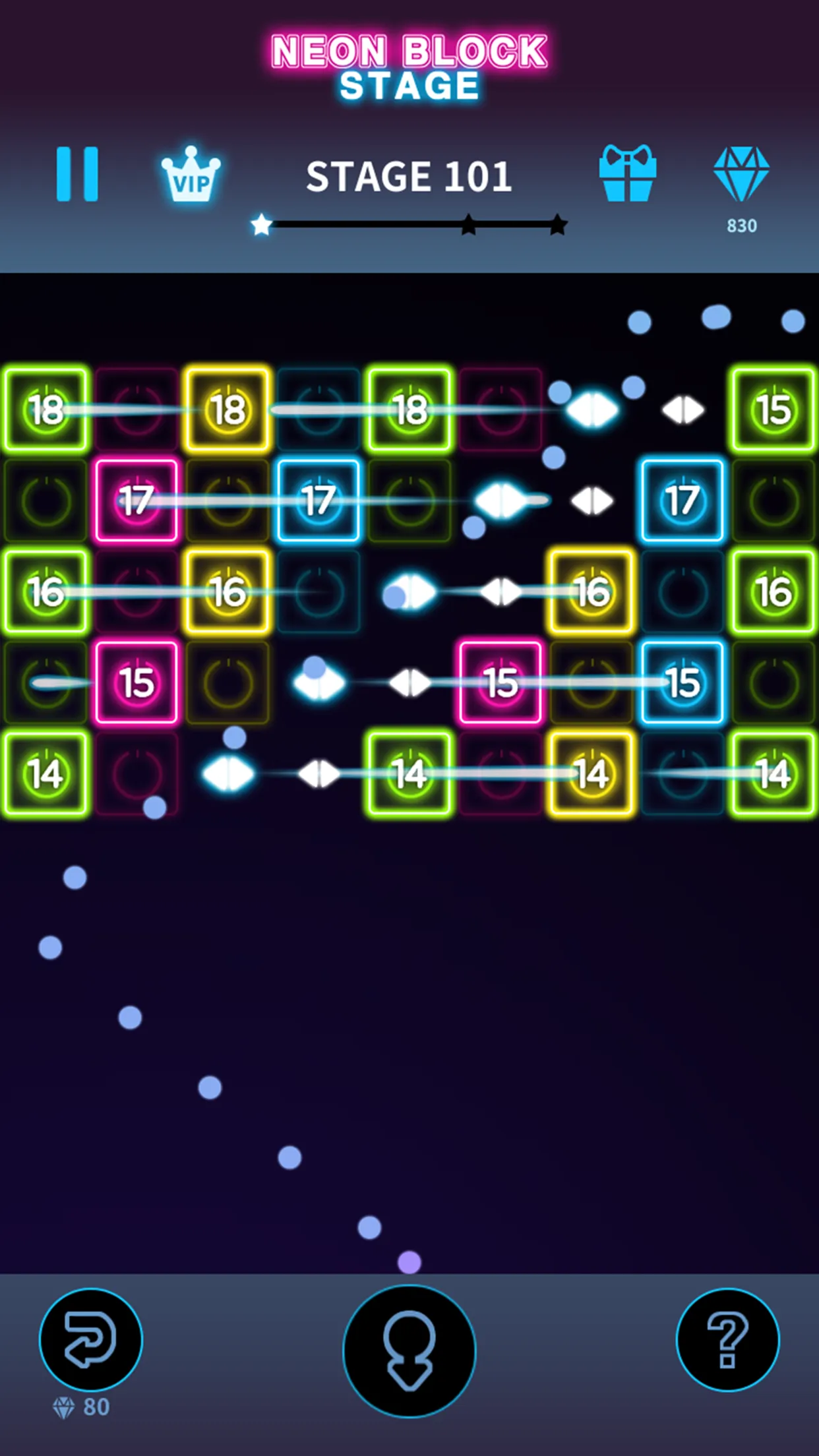 Bricks Breaker Neon 9 | Indus Appstore | Screenshot