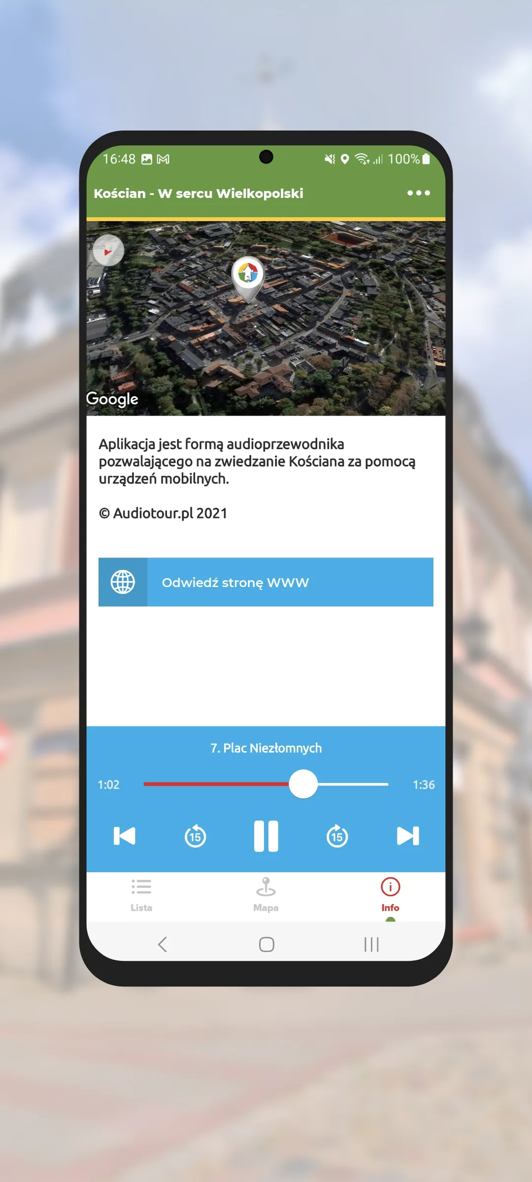 Kościan Audioprzewodnik | Indus Appstore | Screenshot