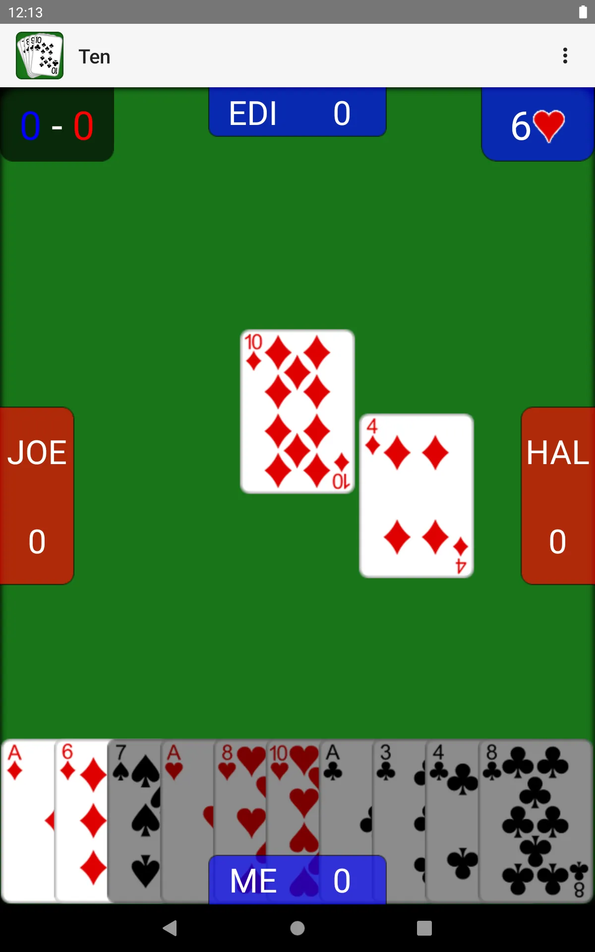 Ten (Card Game) | Indus Appstore | Screenshot