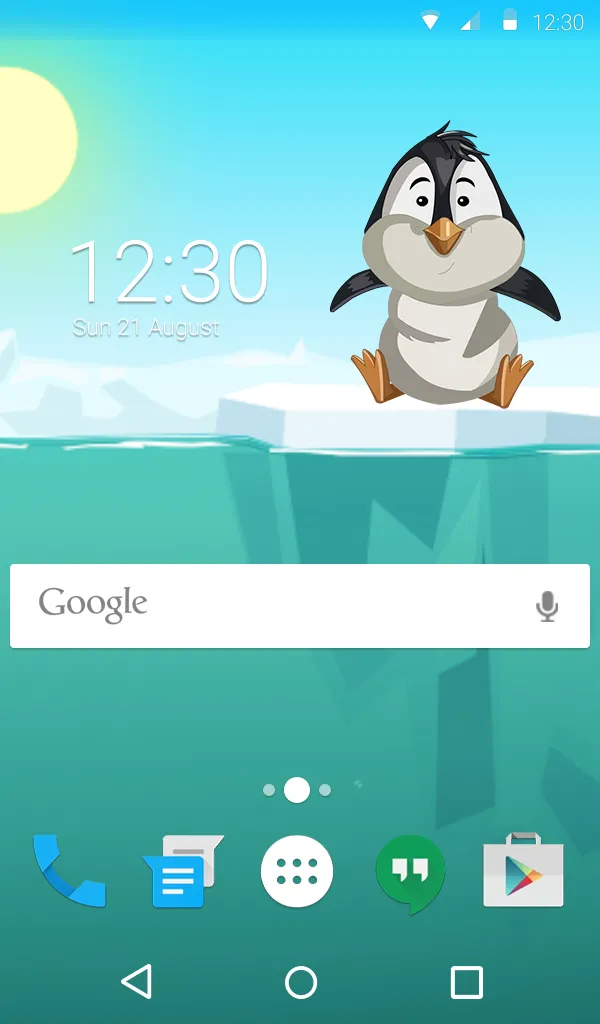 Cute Pengu Wallpaper Theme | Indus Appstore | Screenshot