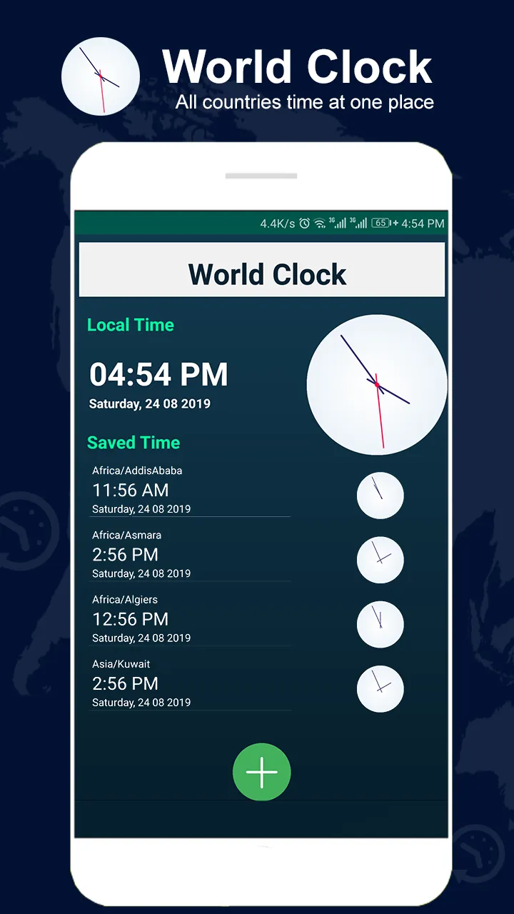 World clock and all countries  | Indus Appstore | Screenshot