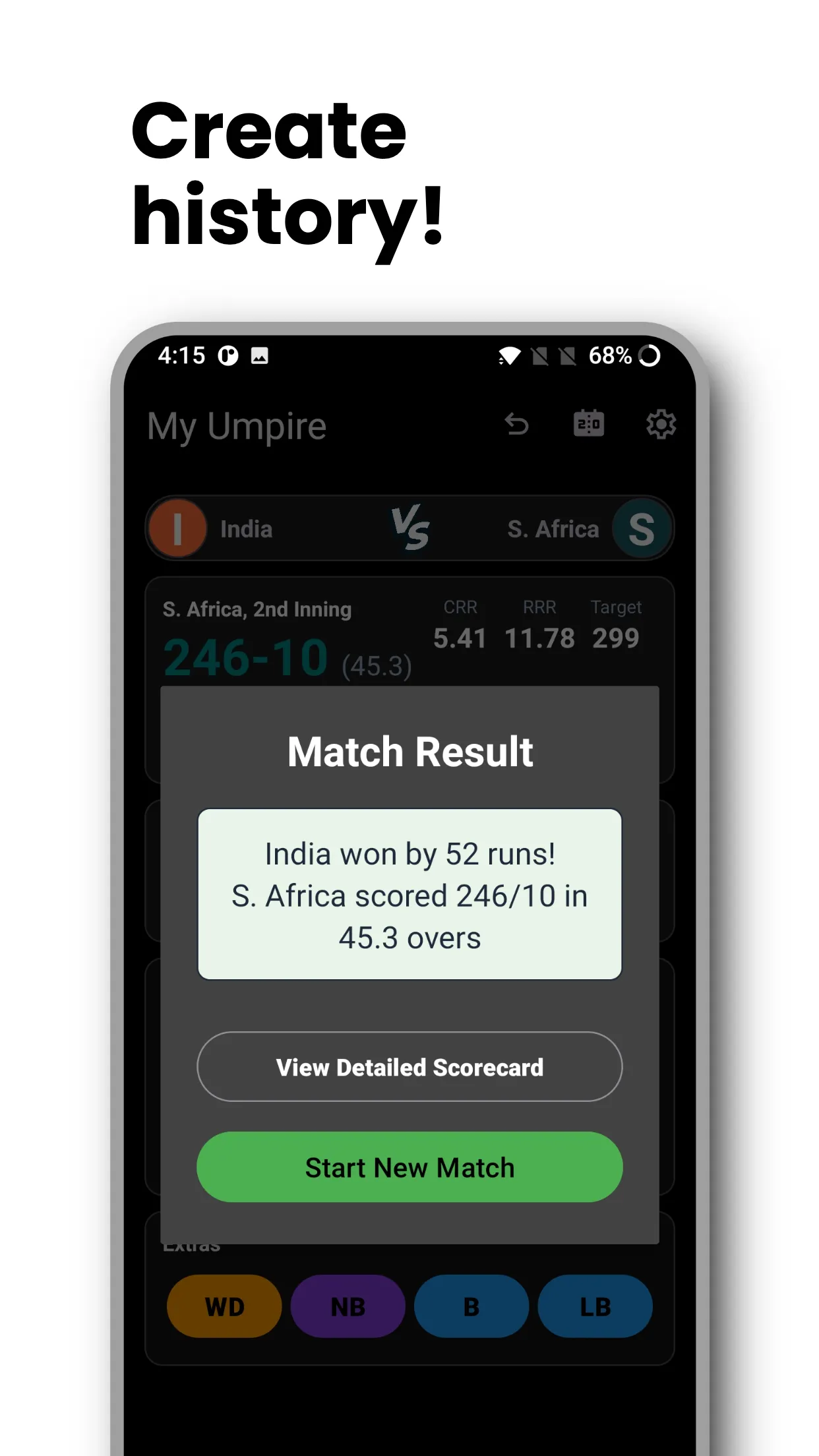 My Umpire - Box Cricket Scorer | Indus Appstore | Screenshot
