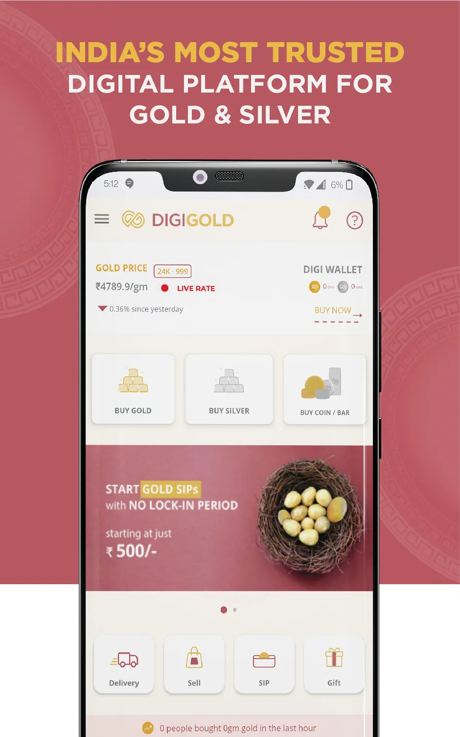 DIGIGOLD | Buy, Sell & SIP. | Indus Appstore | Screenshot