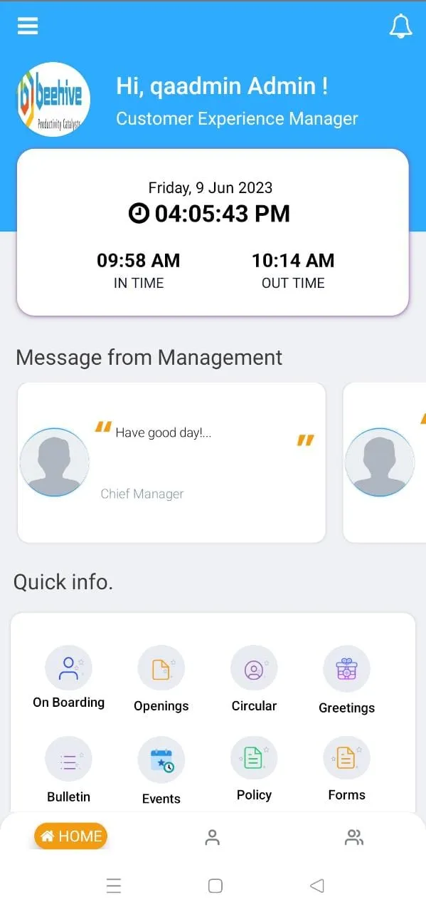 BeehiveHRMS-OnCloud | Indus Appstore | Screenshot