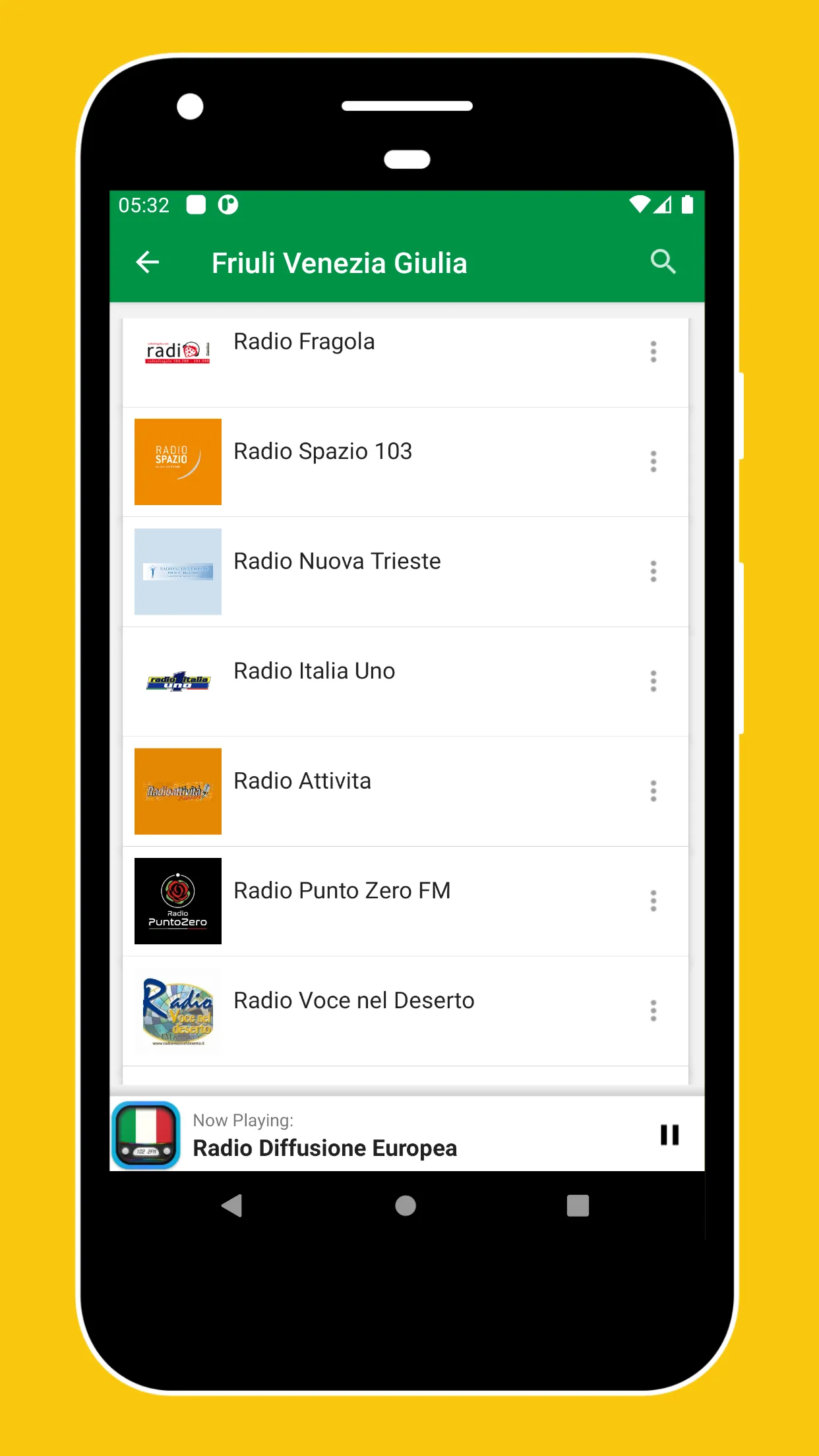 Radio Italy + Radio Italy FM | Indus Appstore | Screenshot