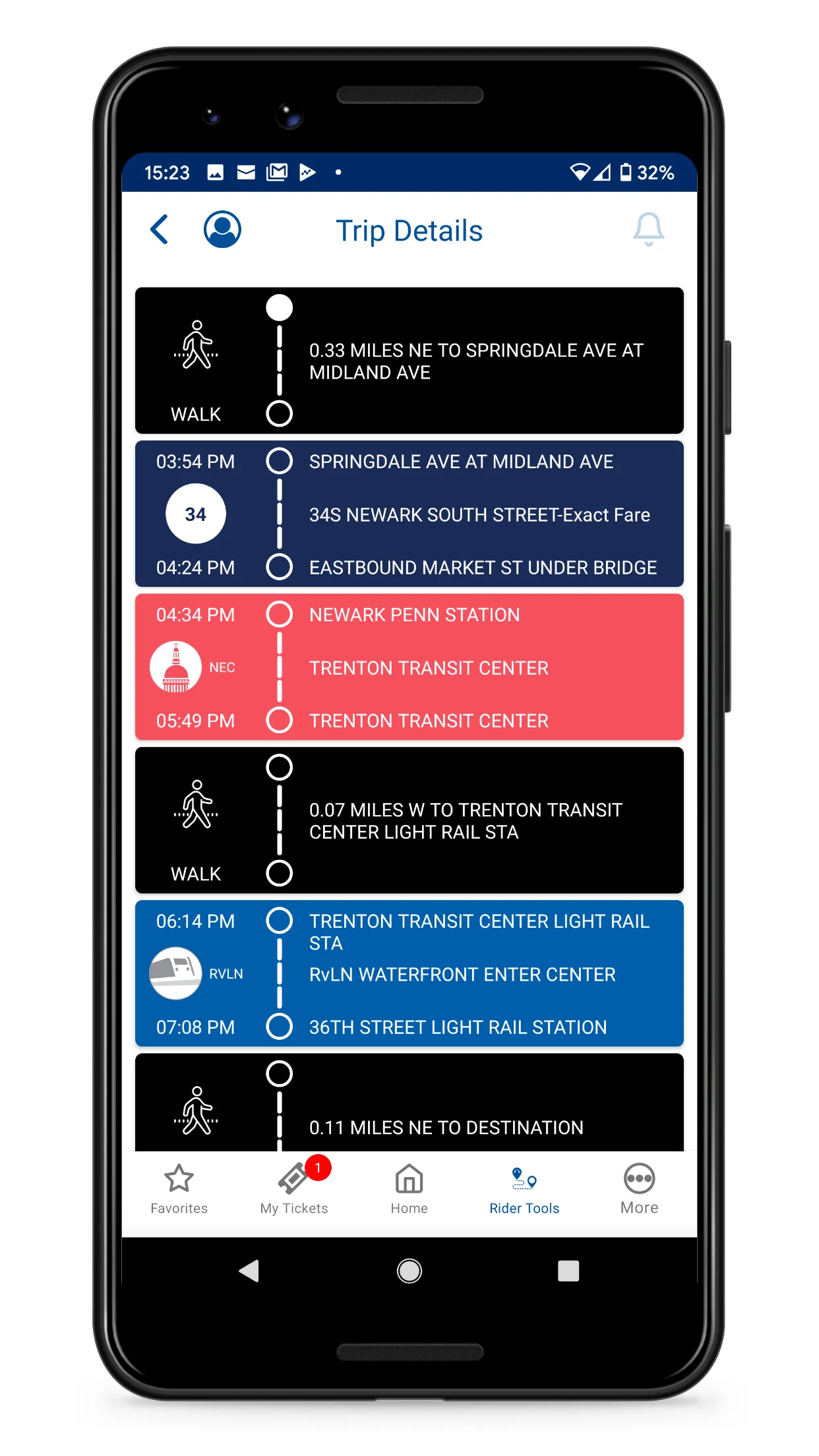 NJ TRANSIT Mobile App | Indus Appstore | Screenshot