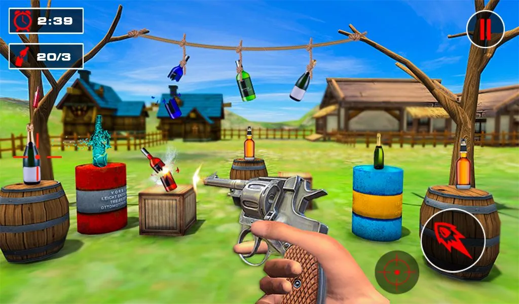 Bottle Shooter Games Gun Range | Indus Appstore | Screenshot