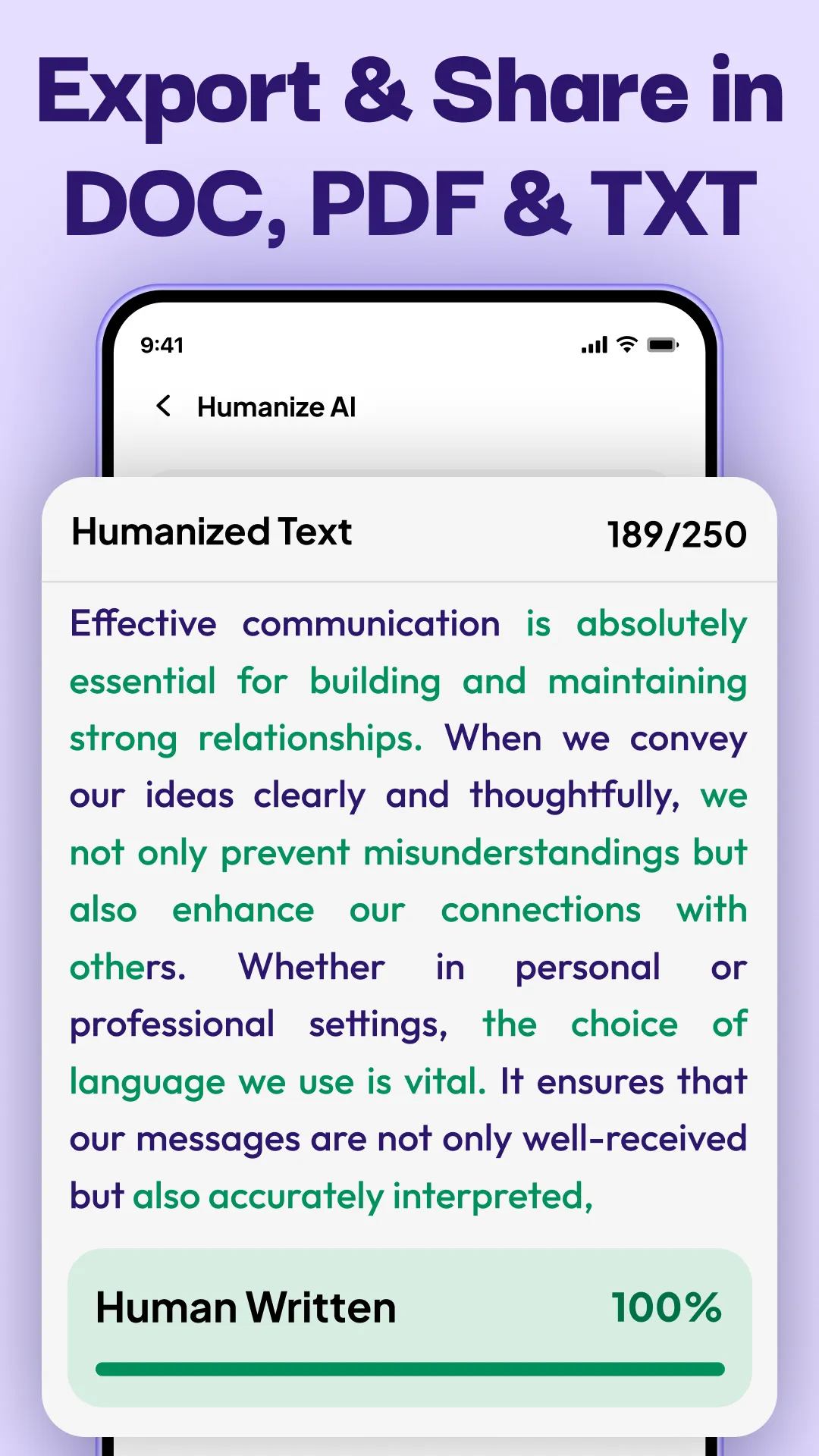 Undetectable AI Text Humanizer | Indus Appstore | Screenshot