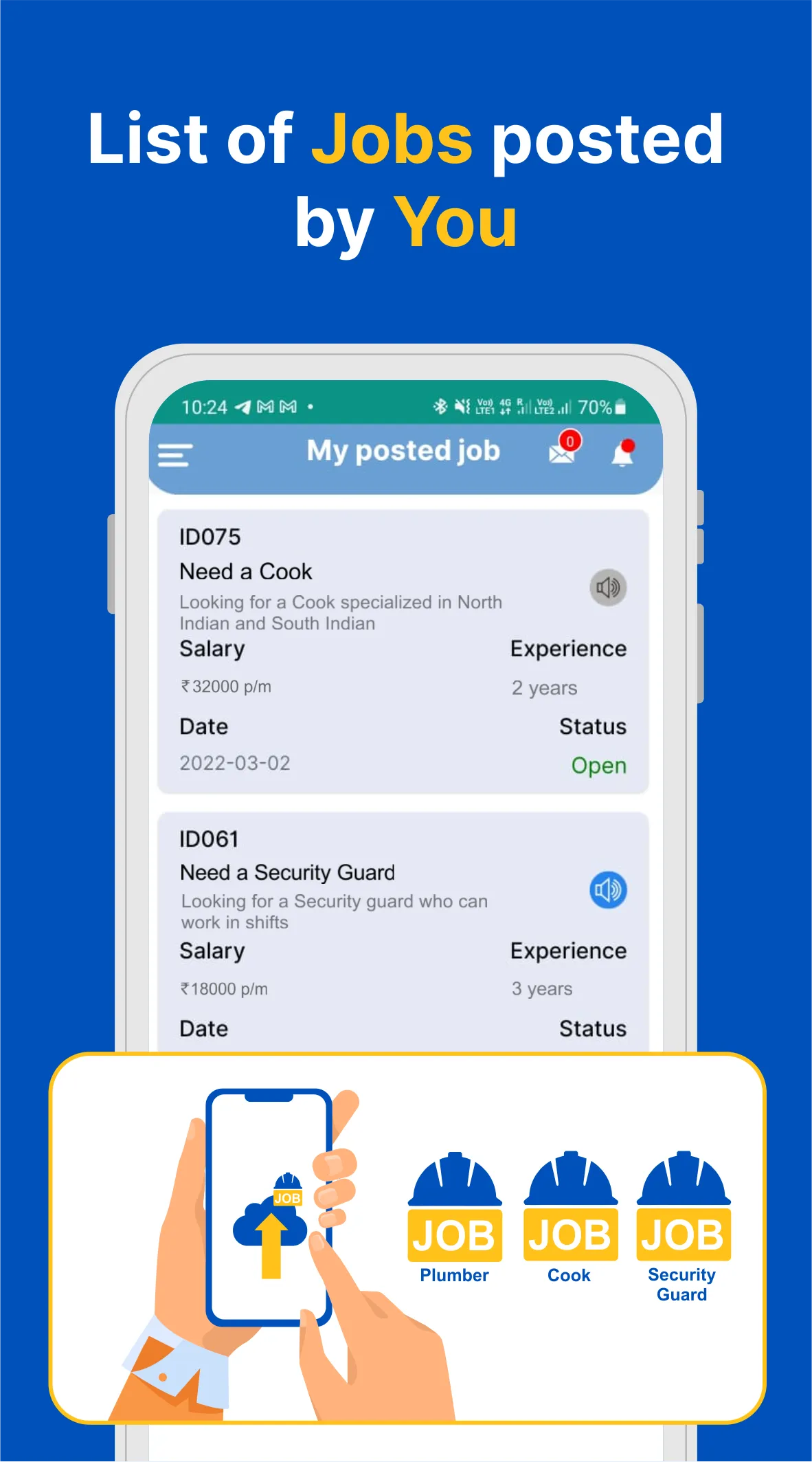 HireBlu: Recruiter, Hiring | Indus Appstore | Screenshot